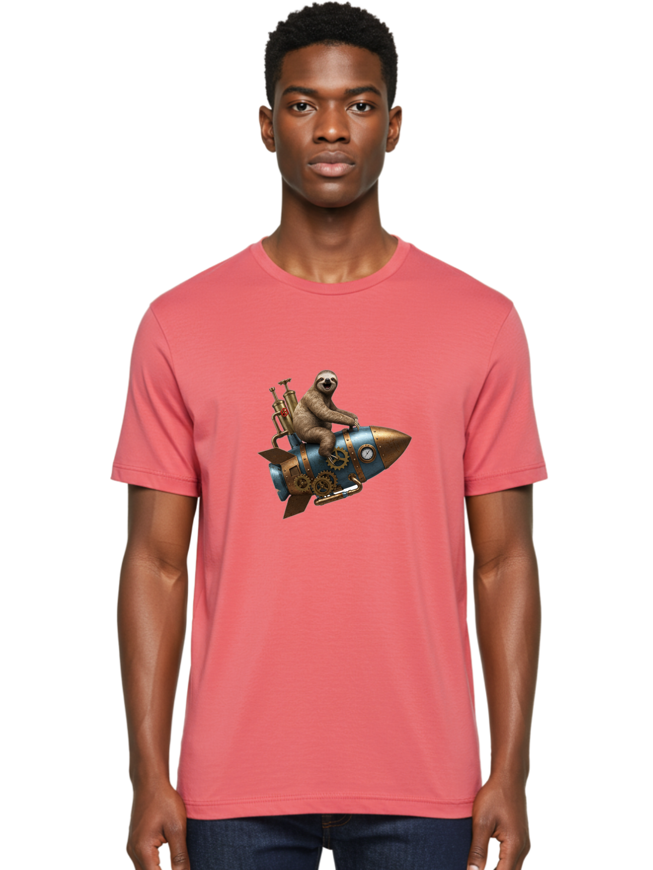 Steam-Sloth Men'S Graphic Tee, 100% Cotton, Comfortable Casual Summer Wear, Machine Washable, Vintage Camera, Old Camera, Antique Camera, Black Camera, Classic Photography, Photography Equipment, Nostalgic Device, Film Camera, Camera Art Ban610