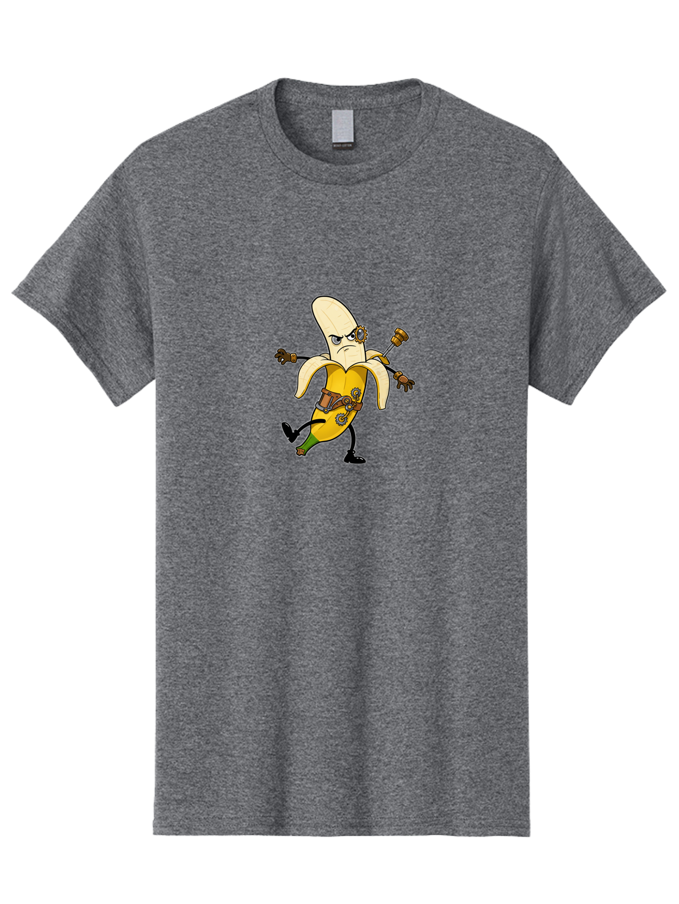 Steampunk-Banana-Dancer Men'S Graphic Tee, 100% Cotton, Comfortable Casual Summer Wear, Machine Washable, Vintage Camera, Old Camera, Antique Camera, Black Camera, Classic Photography, Photography Equipment, Nostalgic Device, Film Camera, Ban611