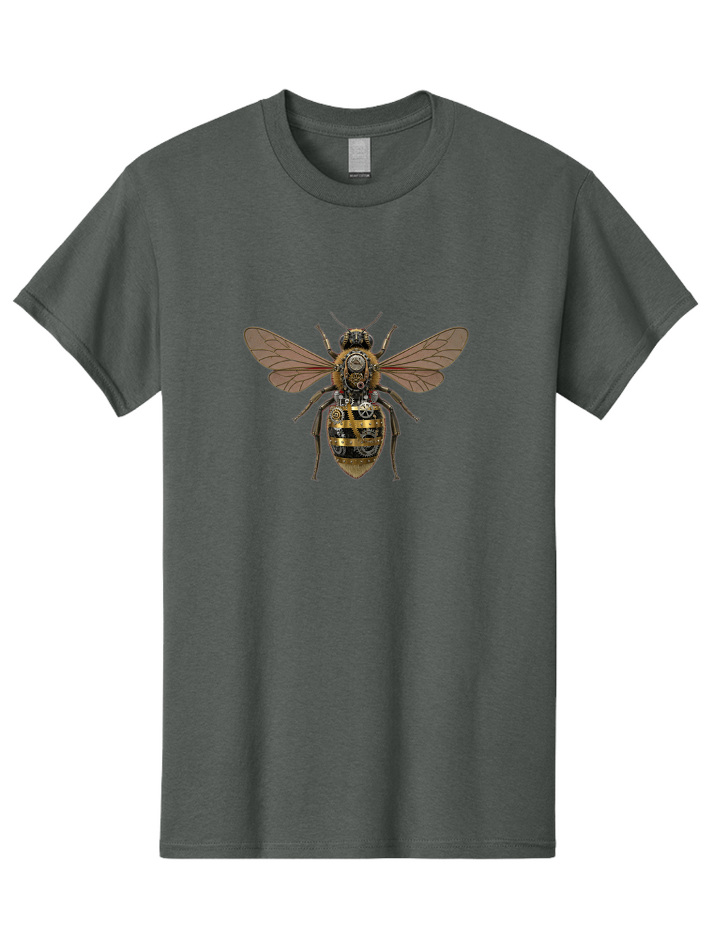 Steampunk-Bee Men'S Graphic Tee, 100% Cotton, Comfortable Casual Summer Wear, Machine Washable, Vintage Camera, Old Camera, Antique Camera, Black Camera, Classic Photography, Photography Equipment, Nostalgic Device, Film Camera, Camera Art Ban613