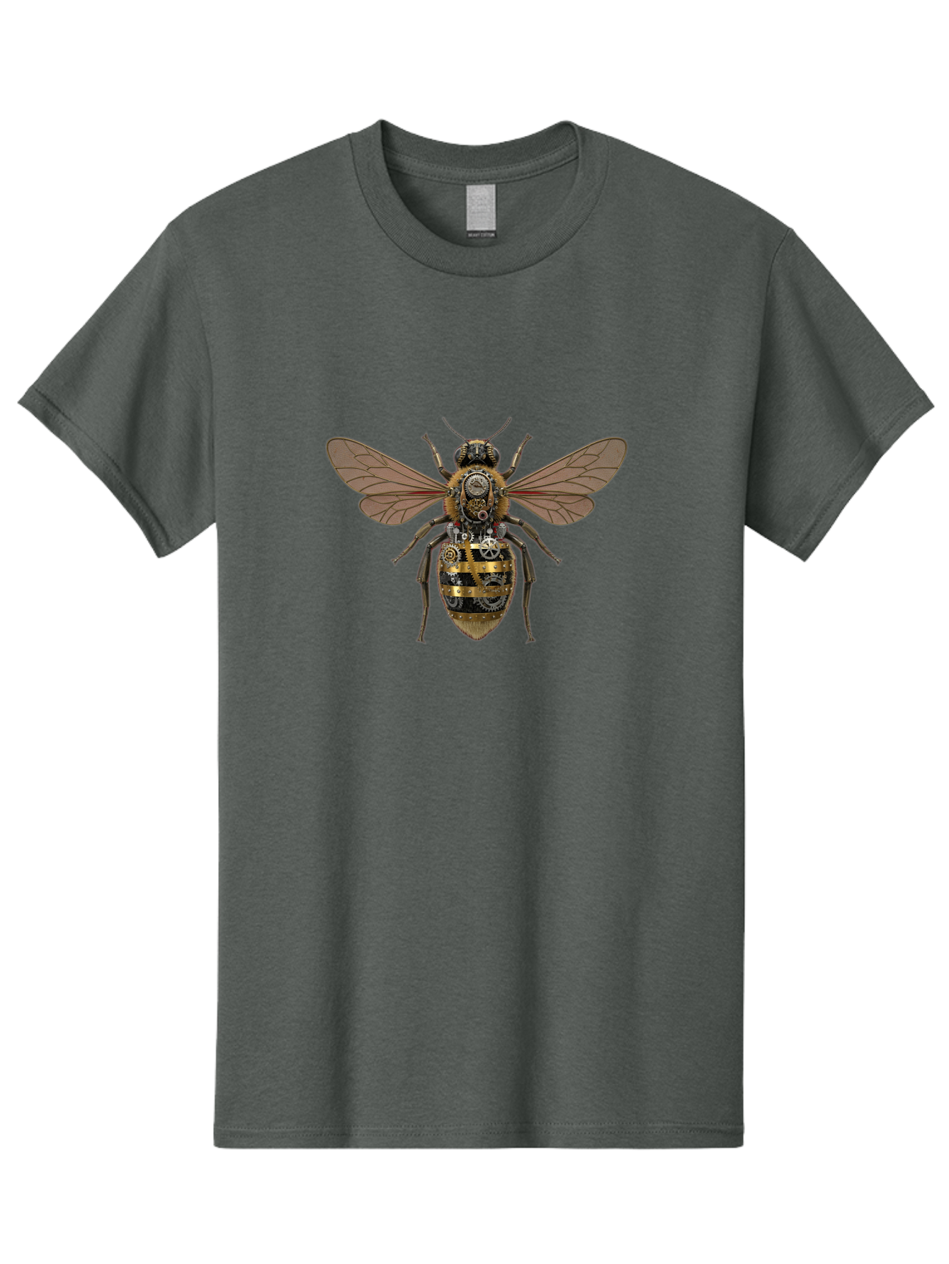 Steampunk-Bee Men'S Graphic Tee, 100% Cotton, Comfortable Casual Summer Wear, Machine Washable, Vintage Camera, Old Camera, Antique Camera, Black Camera, Classic Photography, Photography Equipment, Nostalgic Device, Film Camera, Camera Art Ban613