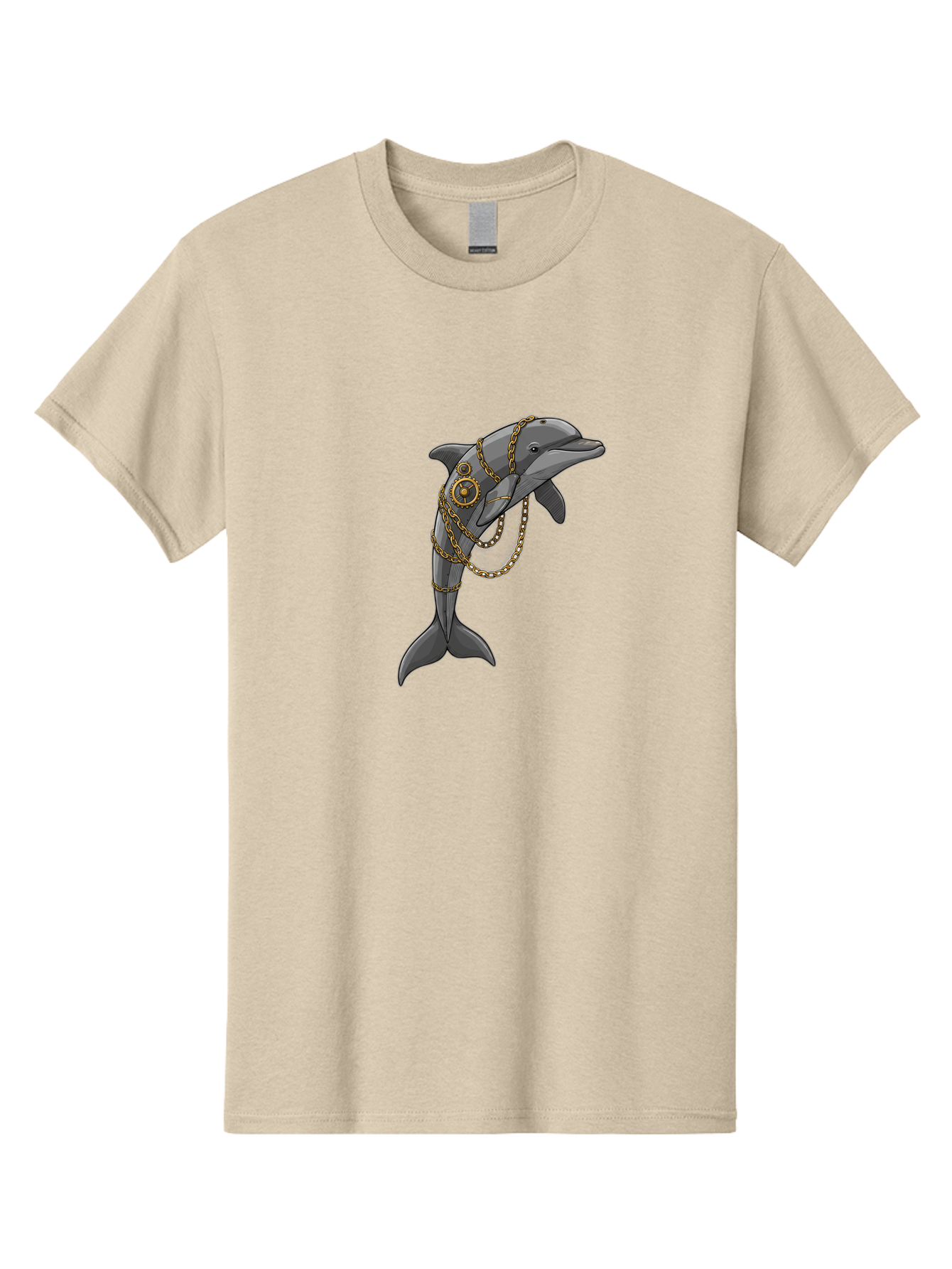 Steampunk-Dolphin Men'S Graphic Tee, 100% Cotton, Comfortable Casual Summer Wear, Machine Washable, Vintage Camera, Old Camera, Antique Camera, Black Camera, Classic Photography, Photography Equipment, Nostalgic Device, Film Camera, Camera Art Ban618