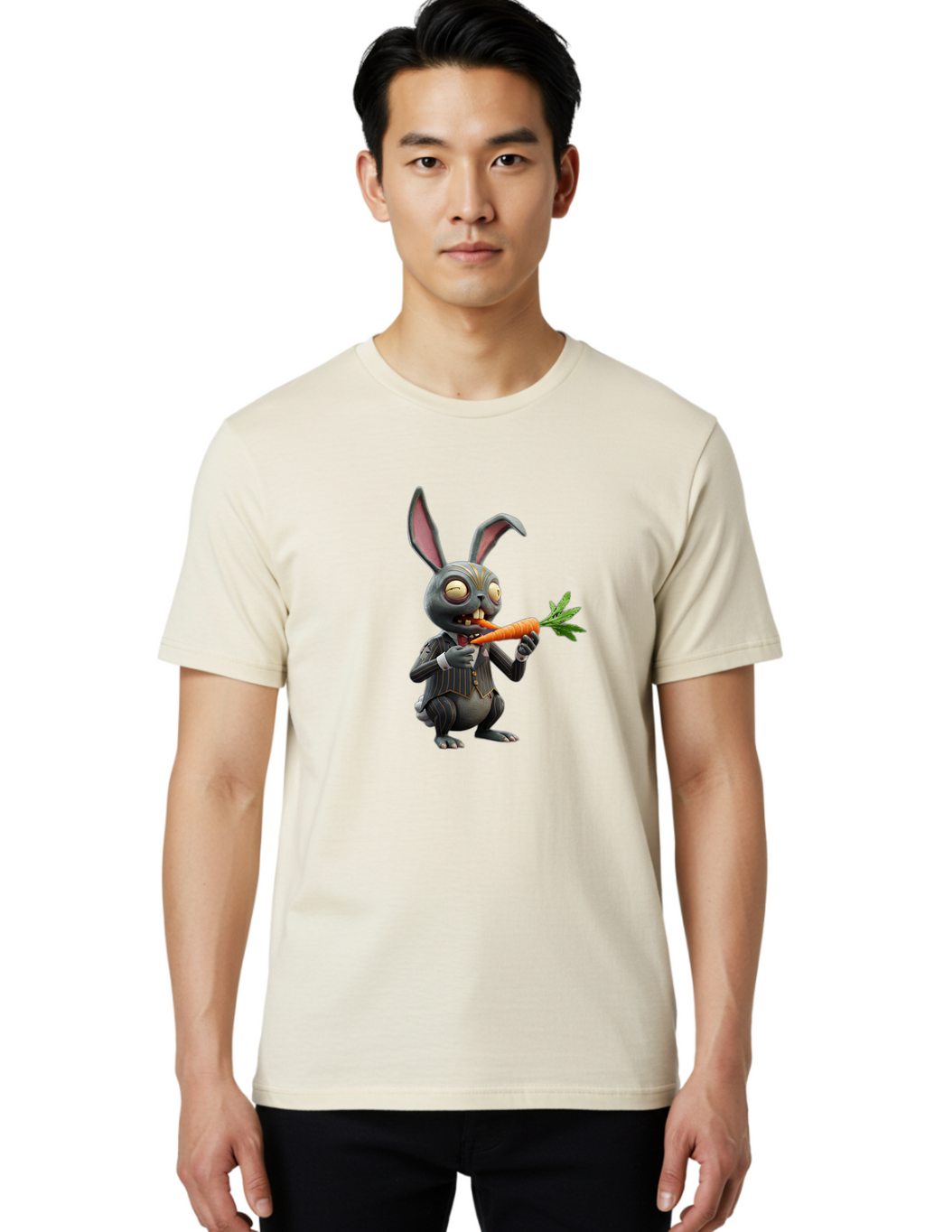 Steampunk-Rabbit Men'S Graphic Tee, 100% Cotton, Comfortable Casual Summer Wear, Machine Washable, Vintage Camera, Old Camera, Antique Camera, Black Camera, Classic Photography, Photography Equipment, Nostalgic Device, Film Camera, Camera Art Ban623