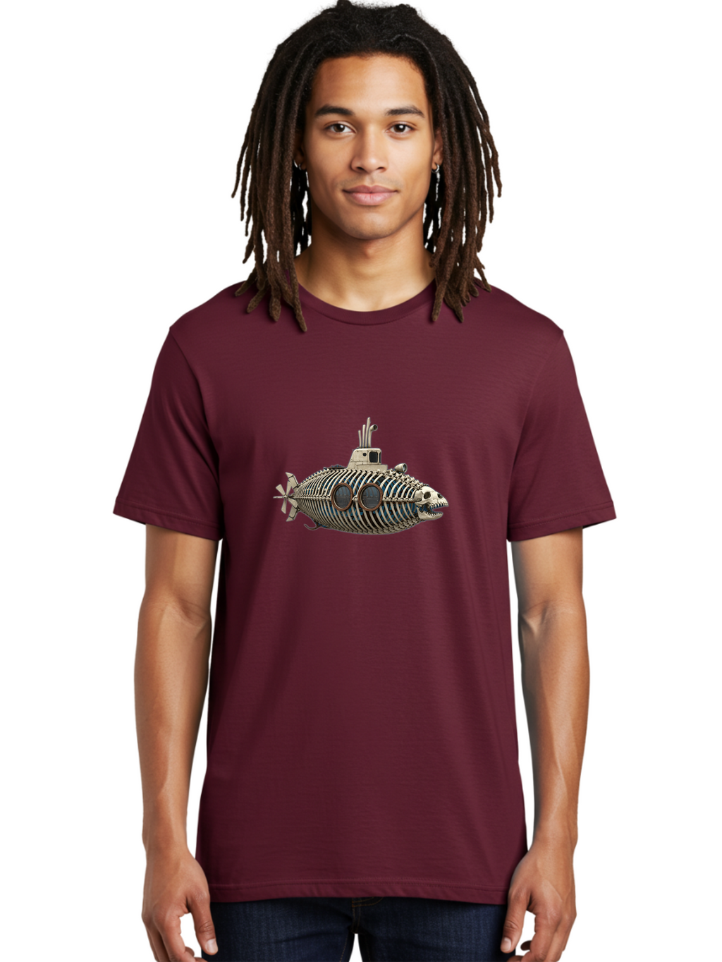 Steampunk-Submarine Men'S Graphic Tee, 100% Cotton, Comfortable Casual Summer Wear, Machine Washable, Vintage Camera, Old Camera, Antique Camera, Black Camera, Classic Photography, Photography Equipment, Nostalgic Device, Film Camera, Ban629
