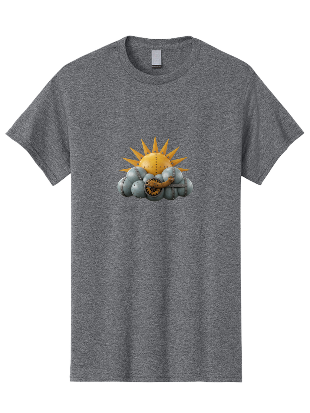 Steampunk-Sun Men'S Graphic Tee, 100% Cotton, Comfortable Casual Summer Wear, Machine Washable, Vintage Camera, Old Camera, Antique Camera, Black Camera, Classic Photography, Photography Equipment, Nostalgic Device, Film Camera, Camera Art Ban630