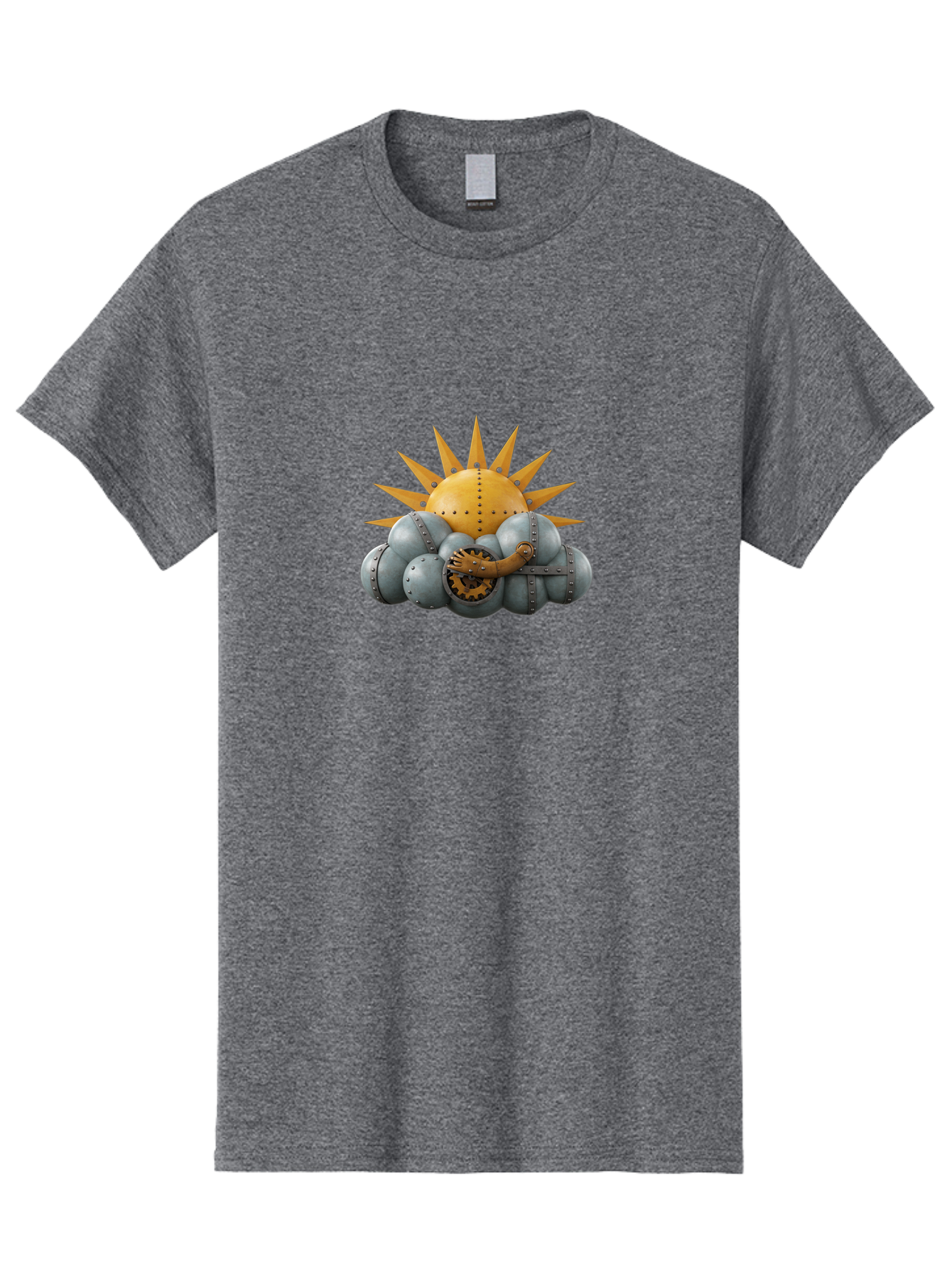 Steampunk-Sun Men'S Graphic Tee, 100% Cotton, Comfortable Casual Summer Wear, Machine Washable, Vintage Camera, Old Camera, Antique Camera, Black Camera, Classic Photography, Photography Equipment, Nostalgic Device, Film Camera, Camera Art Ban630