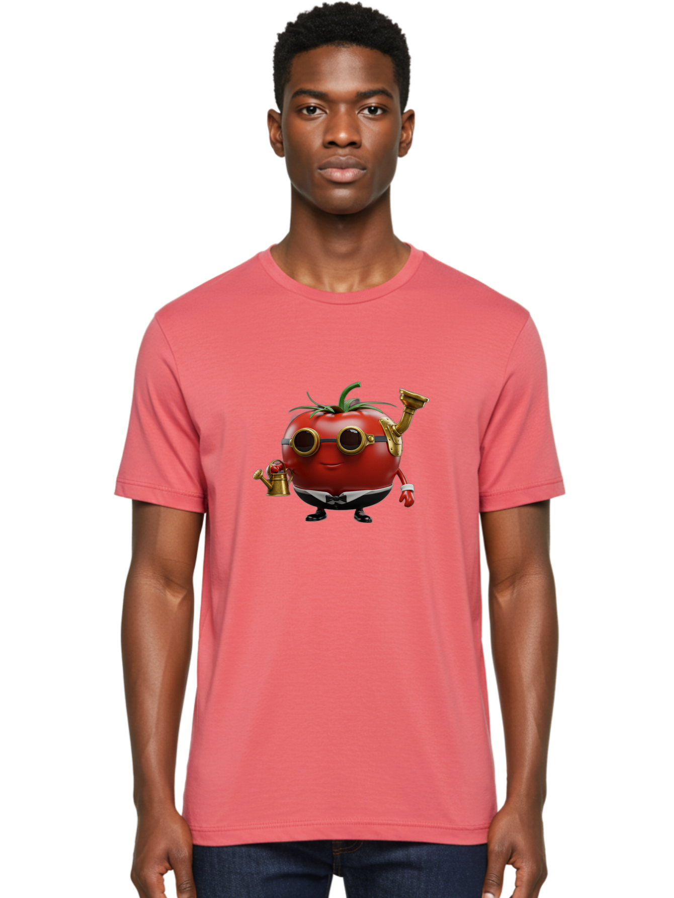 Steampunk-Tomato Men'S Graphic Tee, 100% Cotton, Comfortable Casual Summer Wear, Machine Washable, Vintage Camera, Old Camera, Antique Camera, Black Camera, Classic Photography, Photography Equipment, Nostalgic Device, Film Camera, Camera Art Ban632