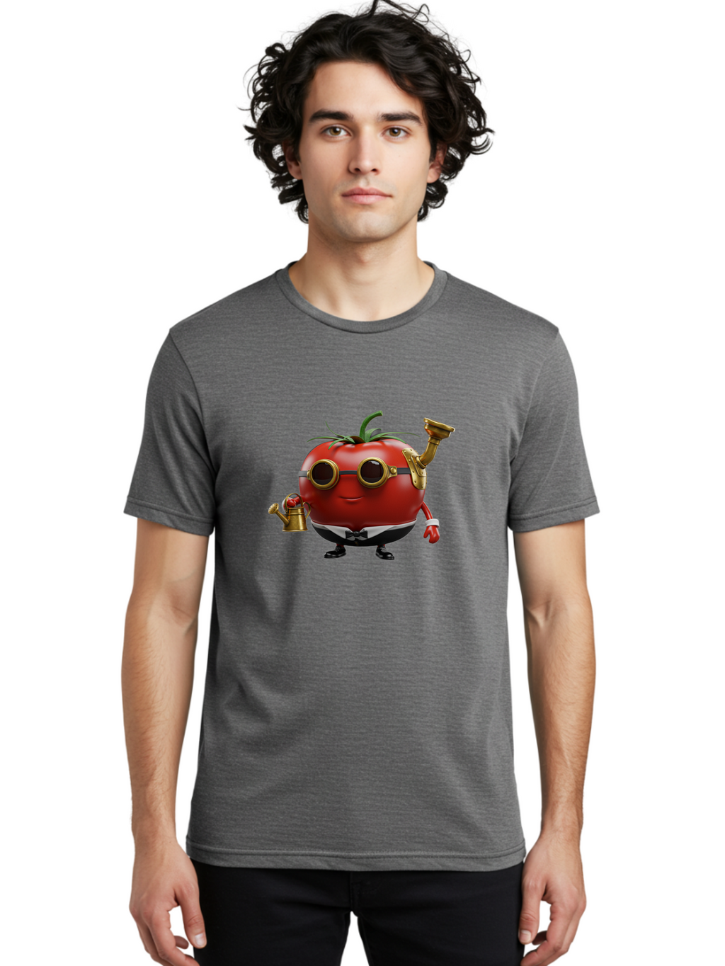 Steampunk-Tomato Men'S Graphic Tee, 100% Cotton, Comfortable Casual Summer Wear, Machine Washable, Vintage Camera, Old Camera, Antique Camera, Black Camera, Classic Photography, Photography Equipment, Nostalgic Device, Film Camera, Camera Art Ban632