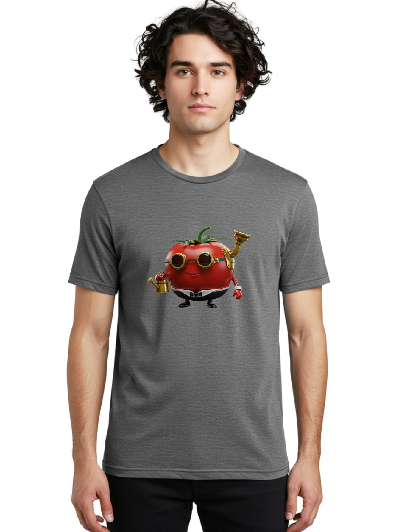 Steampunk-Tomato Men'S Graphic Tee, 100% Cotton, Comfortable Casual Summer Wear, Machine Washable, Vintage Camera, Old Camera, Antique Camera, Black Camera, Classic Photography, Photography Equipment, Nostalgic Device, Film Camera, Camera Art Ban632