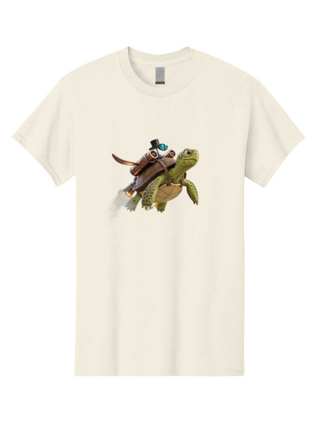 Steampunk-Turtle Men'S Graphic Tee, 100% Cotton, Comfortable Casual Summer Wear, Machine Washable, Vintage Camera, Old Camera, Antique Camera, Black Camera, Classic Photography, Photography Equipment, Nostalgic Device, Film Camera, Camera Art Ban633