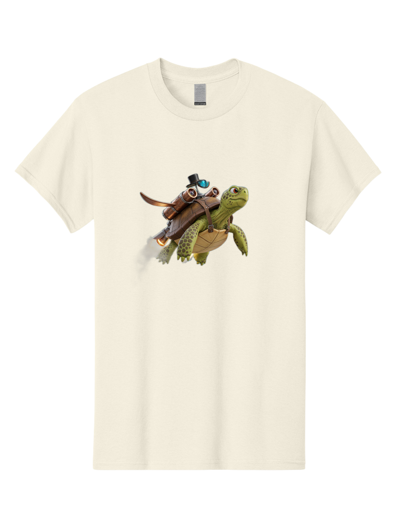 Steampunk-Turtle Men'S Graphic Tee, 100% Cotton, Comfortable Casual Summer Wear, Machine Washable, Vintage Camera, Old Camera, Antique Camera, Black Camera, Classic Photography, Photography Equipment, Nostalgic Device, Film Camera, Camera Art Ban633