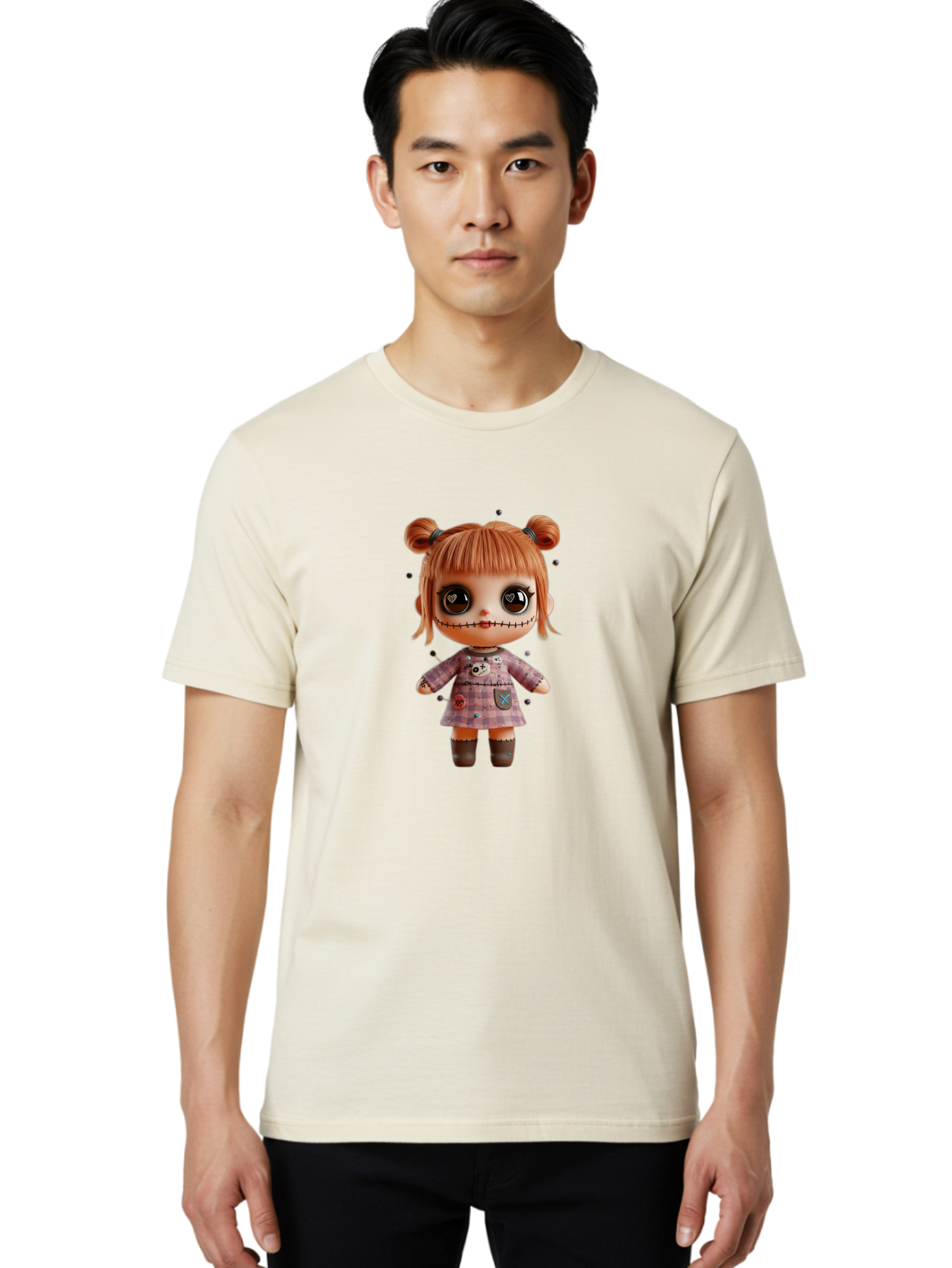 Stitched-Doll Men'S Graphic Tee, 100% Cotton, Comfortable Casual Summer Wear, Machine Washable, Vintage Camera, Old Camera, Antique Camera, Black Camera, Classic Photography, Photography Equipment, Nostalgic Device, Film Camera, Camera Art Ban636