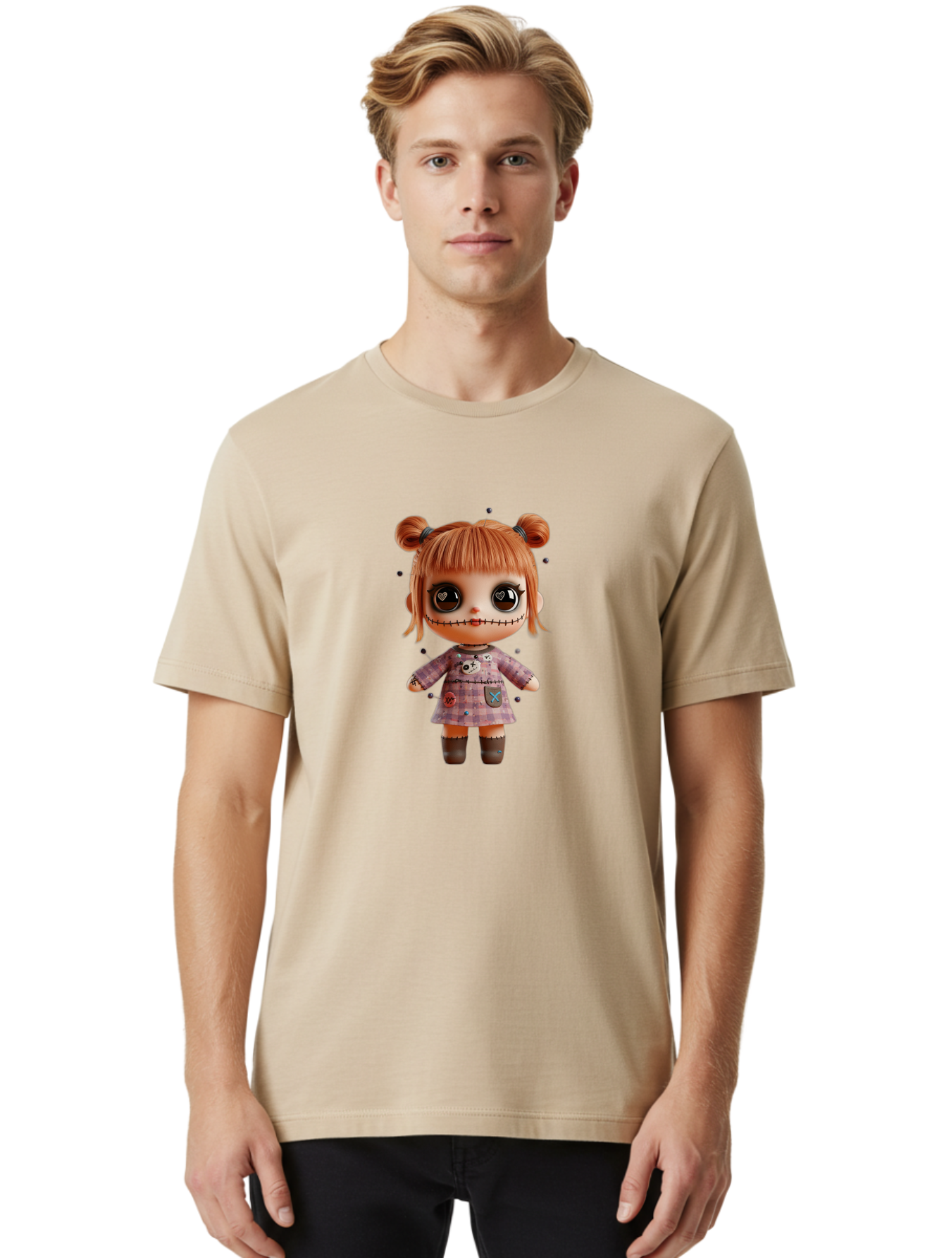Stitched-Doll Men'S Graphic Tee, 100% Cotton, Comfortable Casual Summer Wear, Machine Washable, Vintage Camera, Old Camera, Antique Camera, Black Camera, Classic Photography, Photography Equipment, Nostalgic Device, Film Camera, Camera Art Ban636