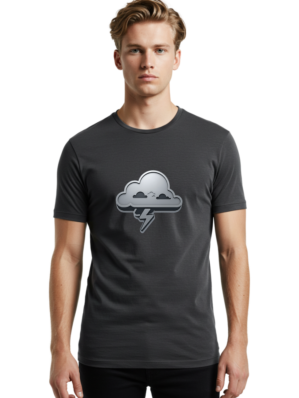 Storm-Cloud Men'S Graphic Tee, 100% Cotton, Comfortable Casual Summer Wear, Machine Washable, Vintage Camera, Old Camera, Antique Camera, Black Camera, Classic Photography, Photography Equipment, Nostalgic Device, Film Camera, Camera Art Ban637