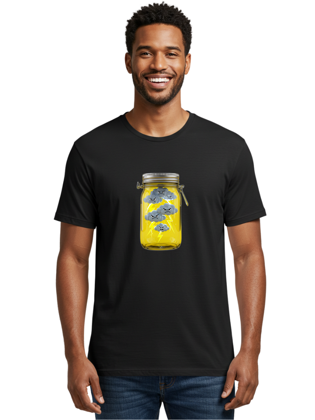 Storm-In-A-Jar Men'S Graphic Tee, 100% Cotton, Comfortable Casual Summer Wear, Machine Washable, Vintage Camera, Old Camera, Antique Camera, Black Camera, Classic Photography, Photography Equipment, Nostalgic Device, Film Camera, Camera Art Ban638