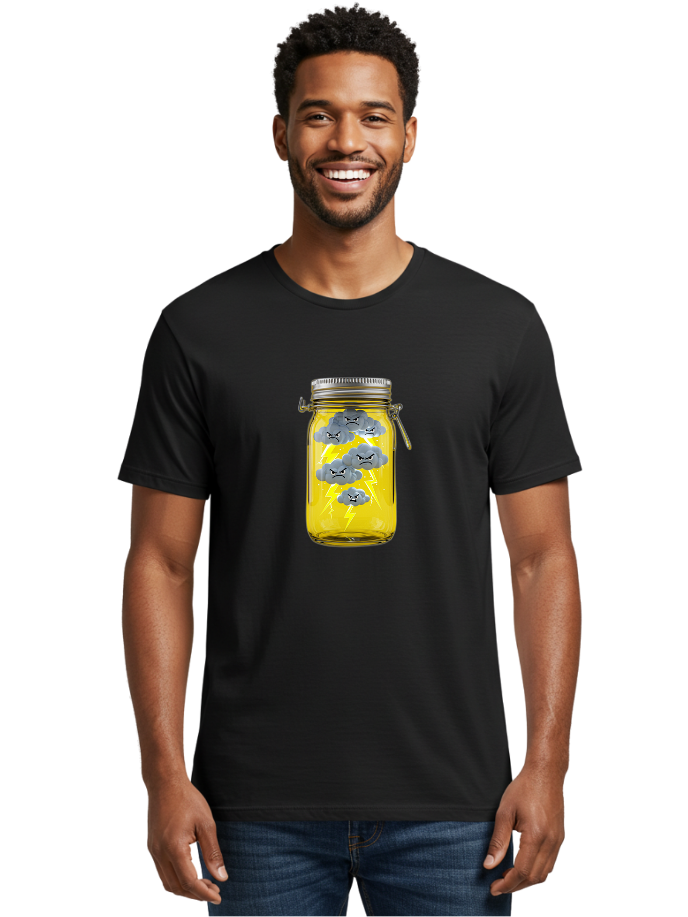 Storm-In-A-Jar Men'S Graphic Tee, 100% Cotton, Comfortable Casual Summer Wear, Machine Washable, Vintage Camera, Old Camera, Antique Camera, Black Camera, Classic Photography, Photography Equipment, Nostalgic Device, Film Camera, Camera Art Ban638