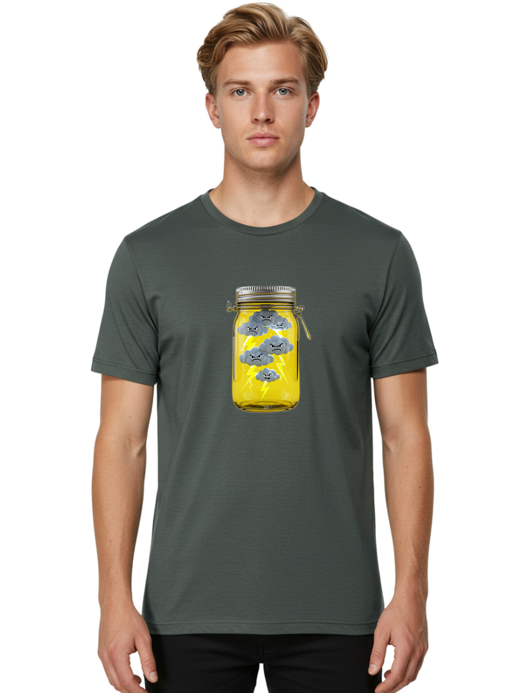 Storm-In-A-Jar Men'S Graphic Tee, 100% Cotton, Comfortable Casual Summer Wear, Machine Washable, Vintage Camera, Old Camera, Antique Camera, Black Camera, Classic Photography, Photography Equipment, Nostalgic Device, Film Camera, Camera Art Ban638
