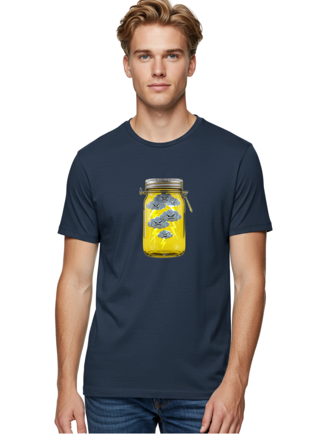 Storm-In-A-Jar Men'S Graphic Tee, 100% Cotton, Comfortable Casual Summer Wear, Machine Washable, Vintage Camera, Old Camera, Antique Camera, Black Camera, Classic Photography, Photography Equipment, Nostalgic Device, Film Camera, Camera Art Ban638