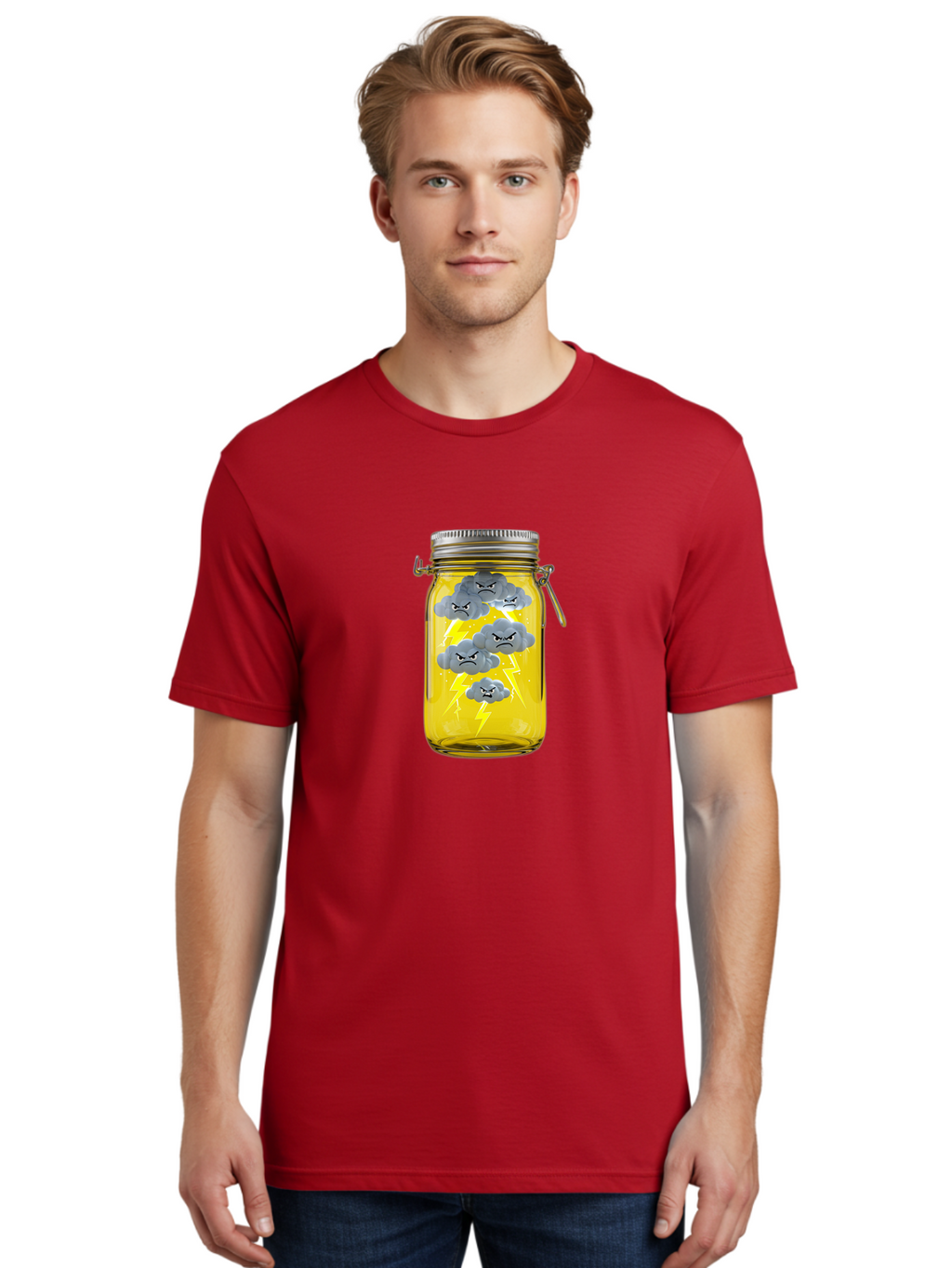 Storm-In-A-Jar Men'S Graphic Tee, 100% Cotton, Comfortable Casual Summer Wear, Machine Washable, Vintage Camera, Old Camera, Antique Camera, Black Camera, Classic Photography, Photography Equipment, Nostalgic Device, Film Camera, Camera Art Ban638