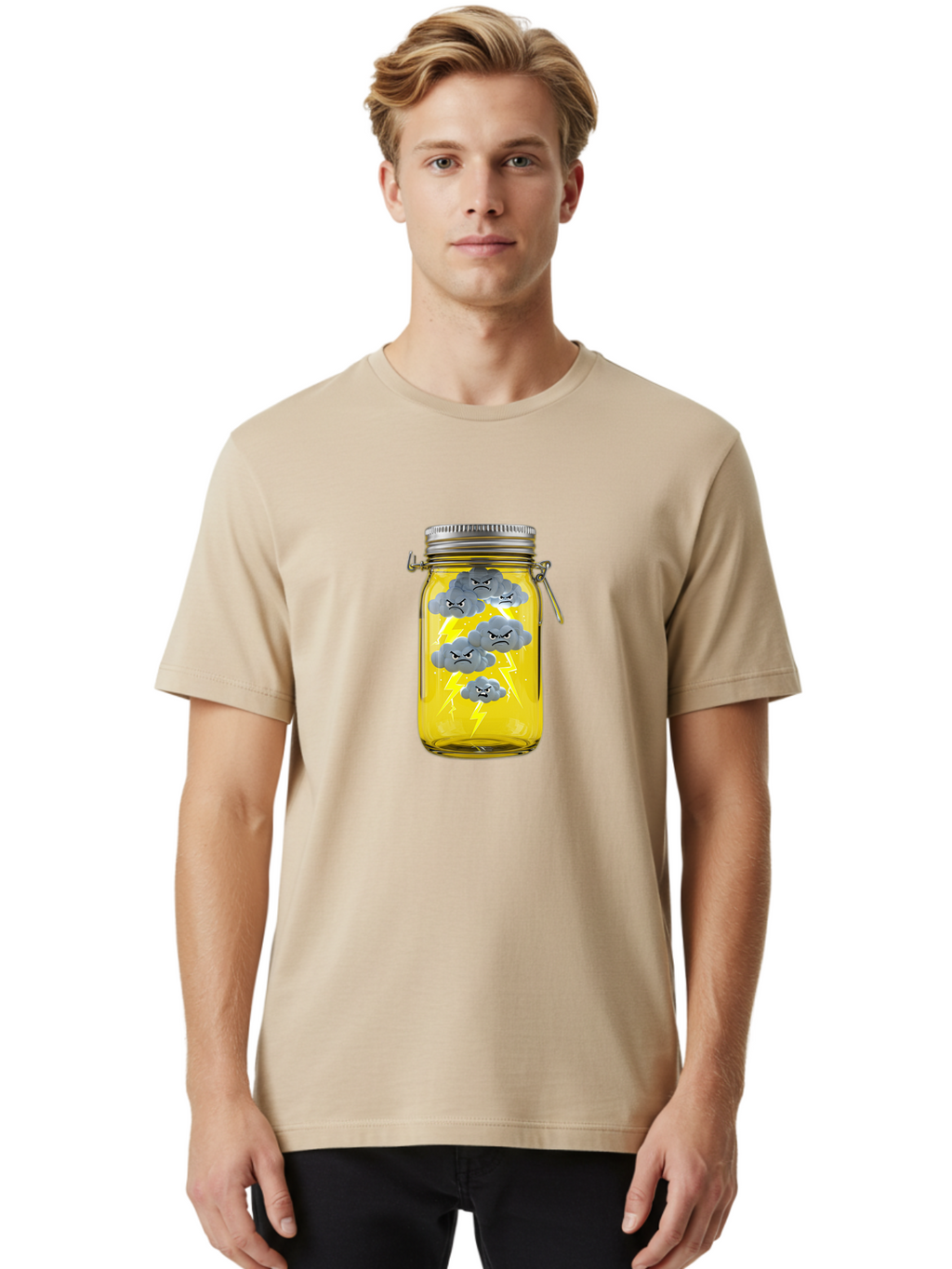 Storm-In-A-Jar Men'S Graphic Tee, 100% Cotton, Comfortable Casual Summer Wear, Machine Washable, Vintage Camera, Old Camera, Antique Camera, Black Camera, Classic Photography, Photography Equipment, Nostalgic Device, Film Camera, Camera Art Ban638