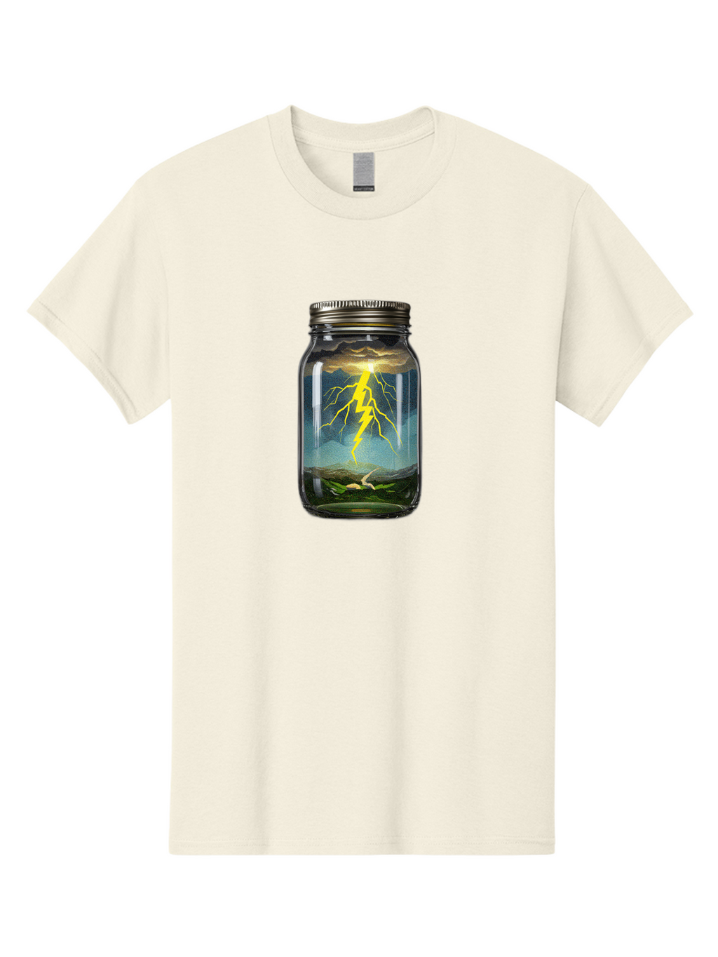 Storm-In-Jar-2 Men'S Graphic Tee, 100% Cotton, Comfortable Casual Summer Wear, Machine Washable, Vintage Camera, Old Camera, Antique Camera, Black Camera, Classic Photography, Photography Equipment, Nostalgic Device, Film Camera, Camera Art Ban640