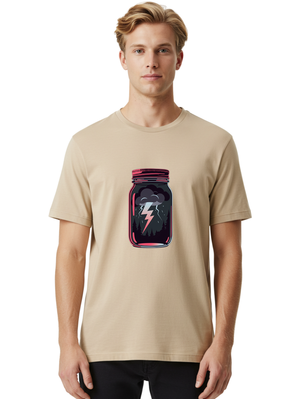 Storm-In-Jar Men'S Graphic Tee, 100% Cotton, Comfortable Casual Summer Wear, Machine Washable, Vintage Camera, Old Camera, Antique Camera, Black Camera, Classic Photography, Photography Equipment, Nostalgic Device, Film Camera, Camera Art Ban641