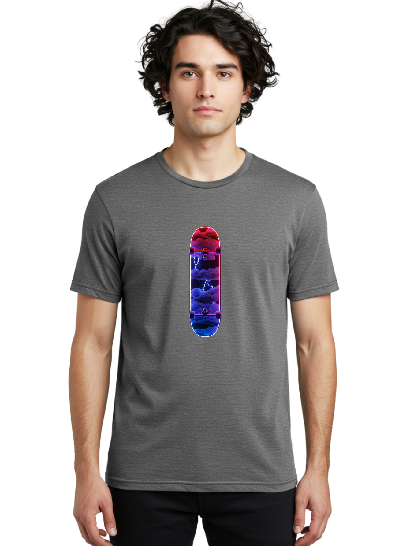 Stormy-Skateboard-Deck Men'S Graphic Tee, 100% Cotton, Comfortable Casual Summer Wear, Machine Washable, Vintage Camera, Old Camera, Antique Camera, Black Camera, Classic Photography, Photography Equipment, Nostalgic Device, Film Camera, Ban642