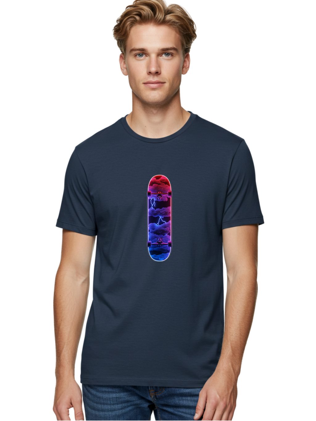 Stormy-Skateboard-Deck Men'S Graphic Tee, 100% Cotton, Comfortable Casual Summer Wear, Machine Washable, Vintage Camera, Old Camera, Antique Camera, Black Camera, Classic Photography, Photography Equipment, Nostalgic Device, Film Camera, Ban642