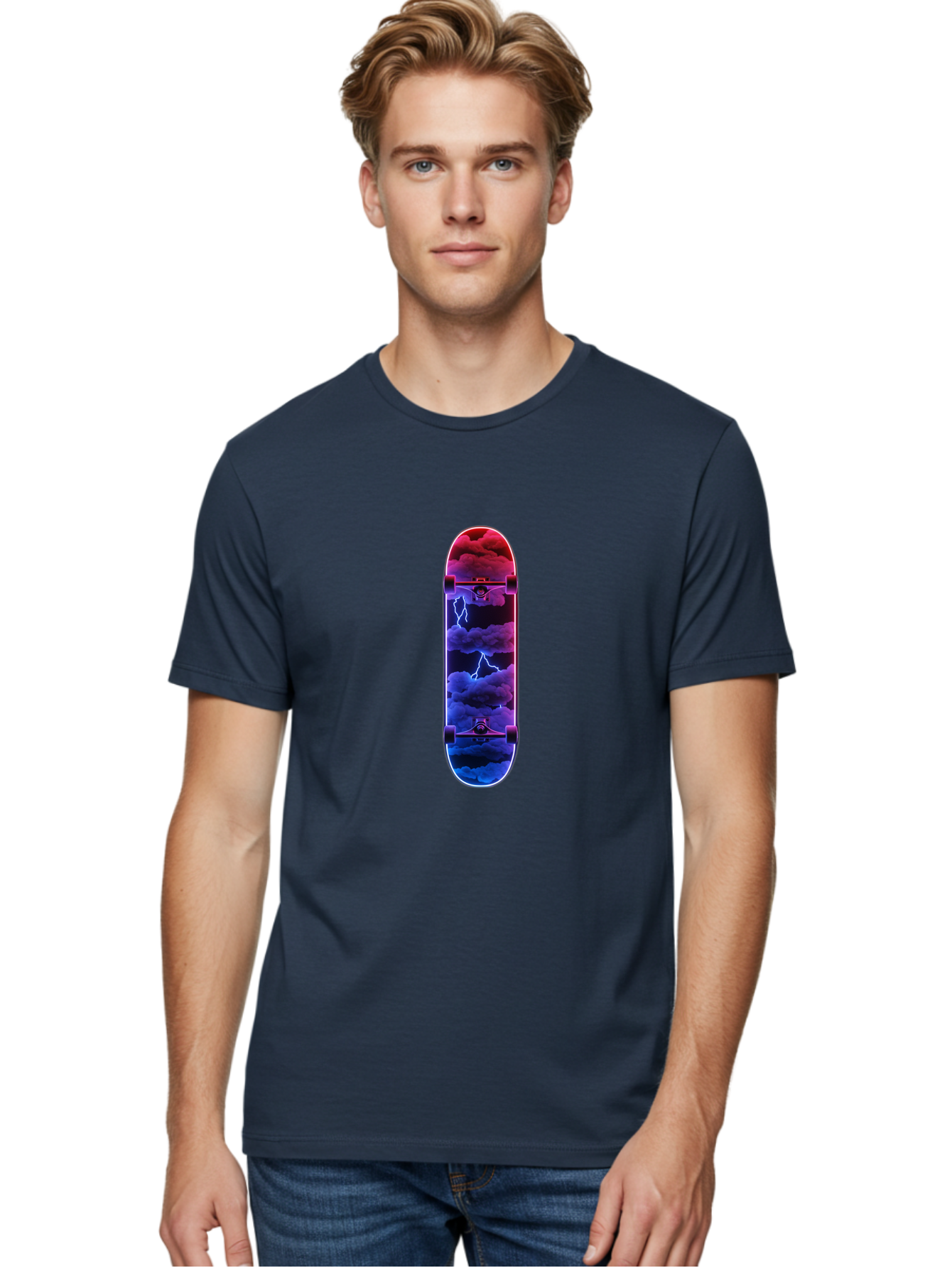 Stormy-Skateboard-Deck Men'S Graphic Tee, 100% Cotton, Comfortable Casual Summer Wear, Machine Washable, Vintage Camera, Old Camera, Antique Camera, Black Camera, Classic Photography, Photography Equipment, Nostalgic Device, Film Camera, Ban642
