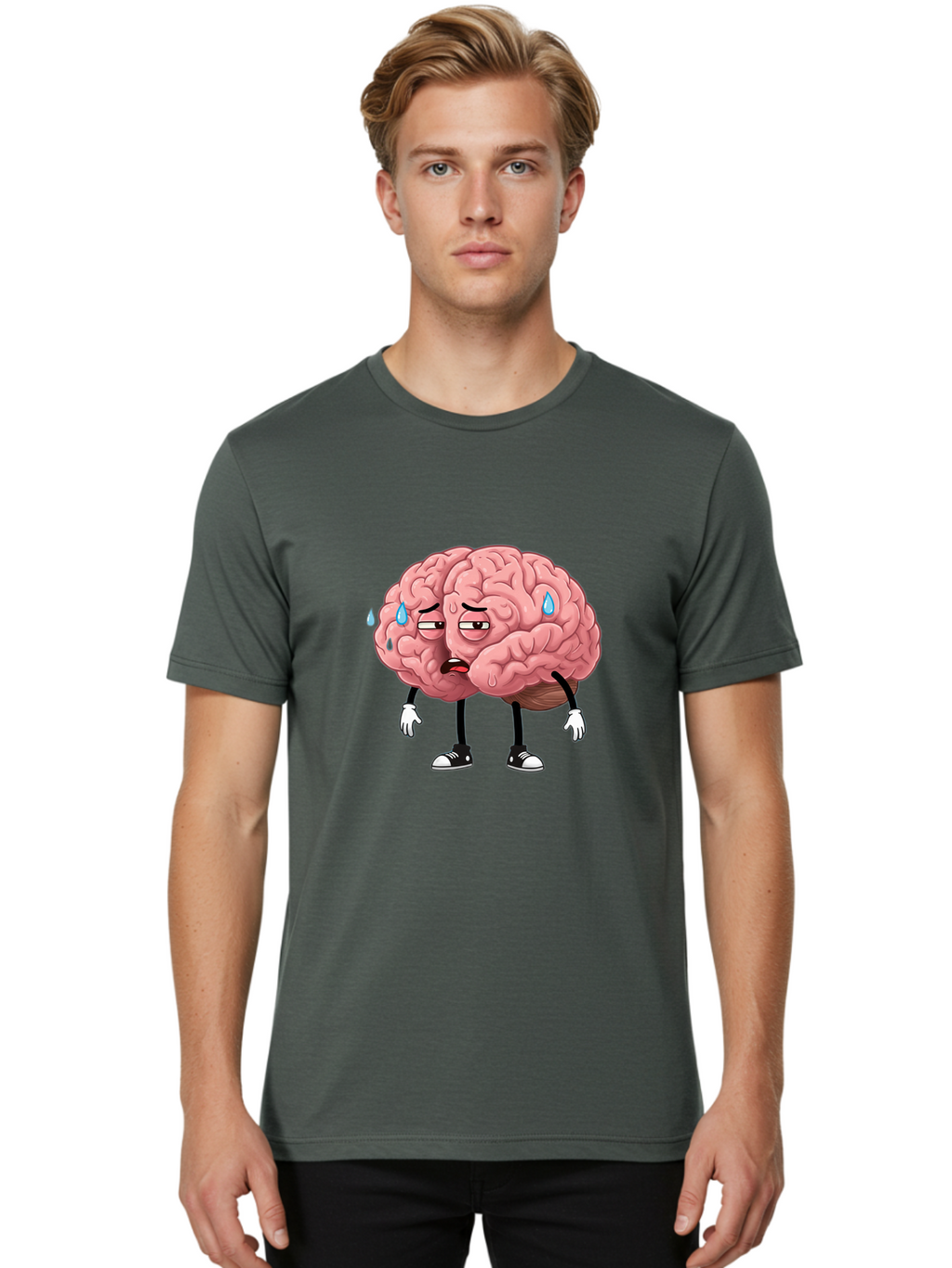 Stressed-Brain Men'S Graphic Tee, 100% Cotton, Comfortable Casual Summer Wear, Machine Washable, Vintage Camera, Old Camera, Antique Camera, Black Camera, Classic Photography, Photography Equipment, Nostalgic Device, Film Camera, Camera Art Ban645