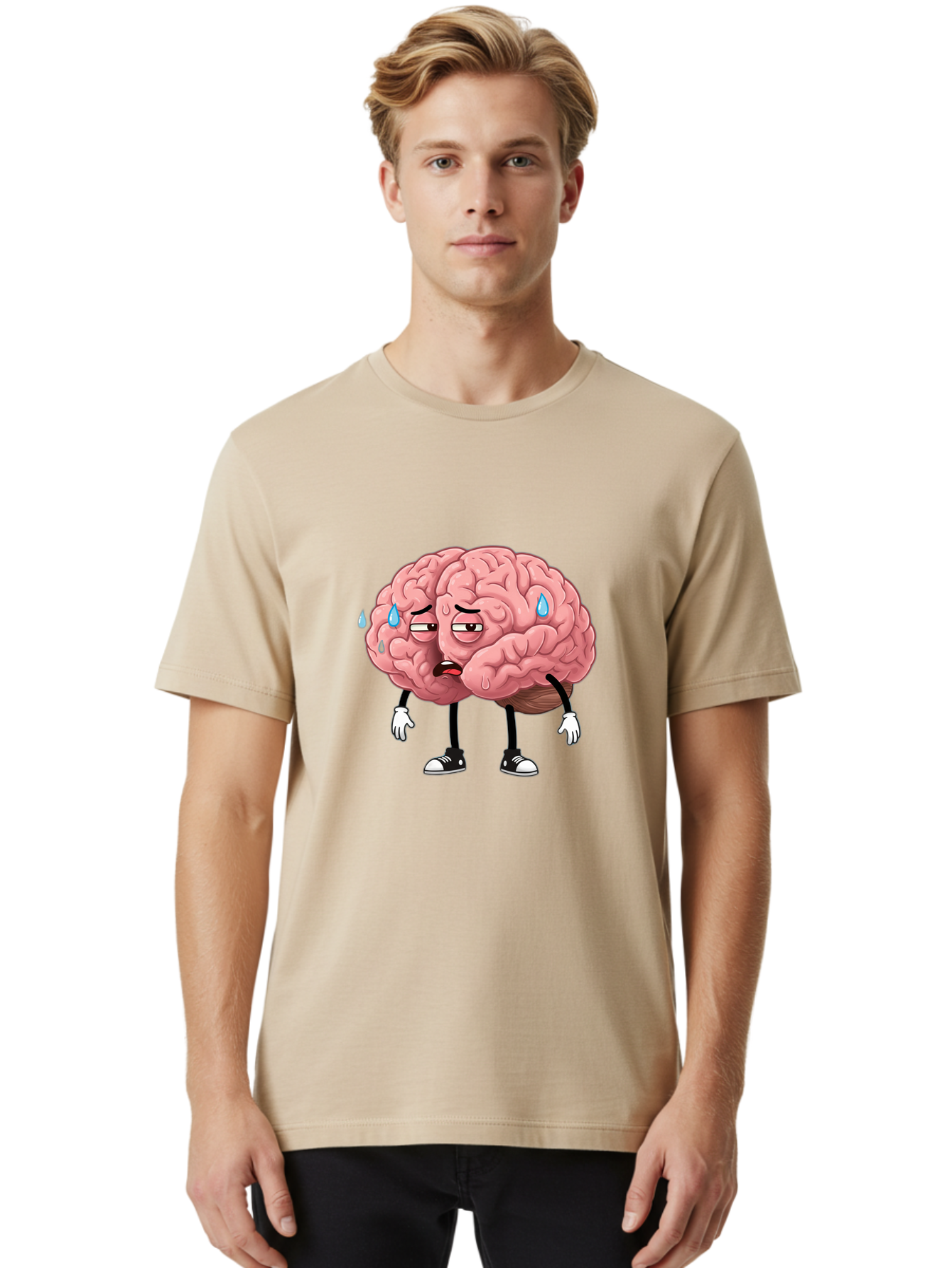 Stressed-Brain Men'S Graphic Tee, 100% Cotton, Comfortable Casual Summer Wear, Machine Washable, Vintage Camera, Old Camera, Antique Camera, Black Camera, Classic Photography, Photography Equipment, Nostalgic Device, Film Camera, Camera Art Ban645