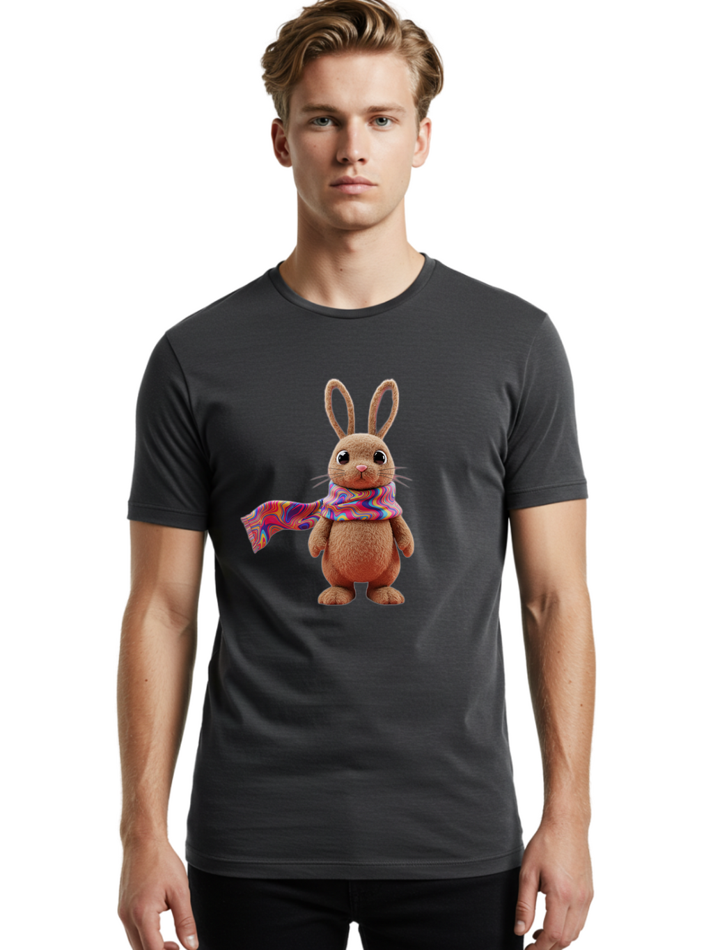 Stuffed-Bunny Men'S Graphic Tee, 100% Cotton, Comfortable Casual Summer Wear, Machine Washable, Vintage Camera, Old Camera, Antique Camera, Black Camera, Classic Photography, Photography Equipment, Nostalgic Device, Film Camera, Camera Art Ban648