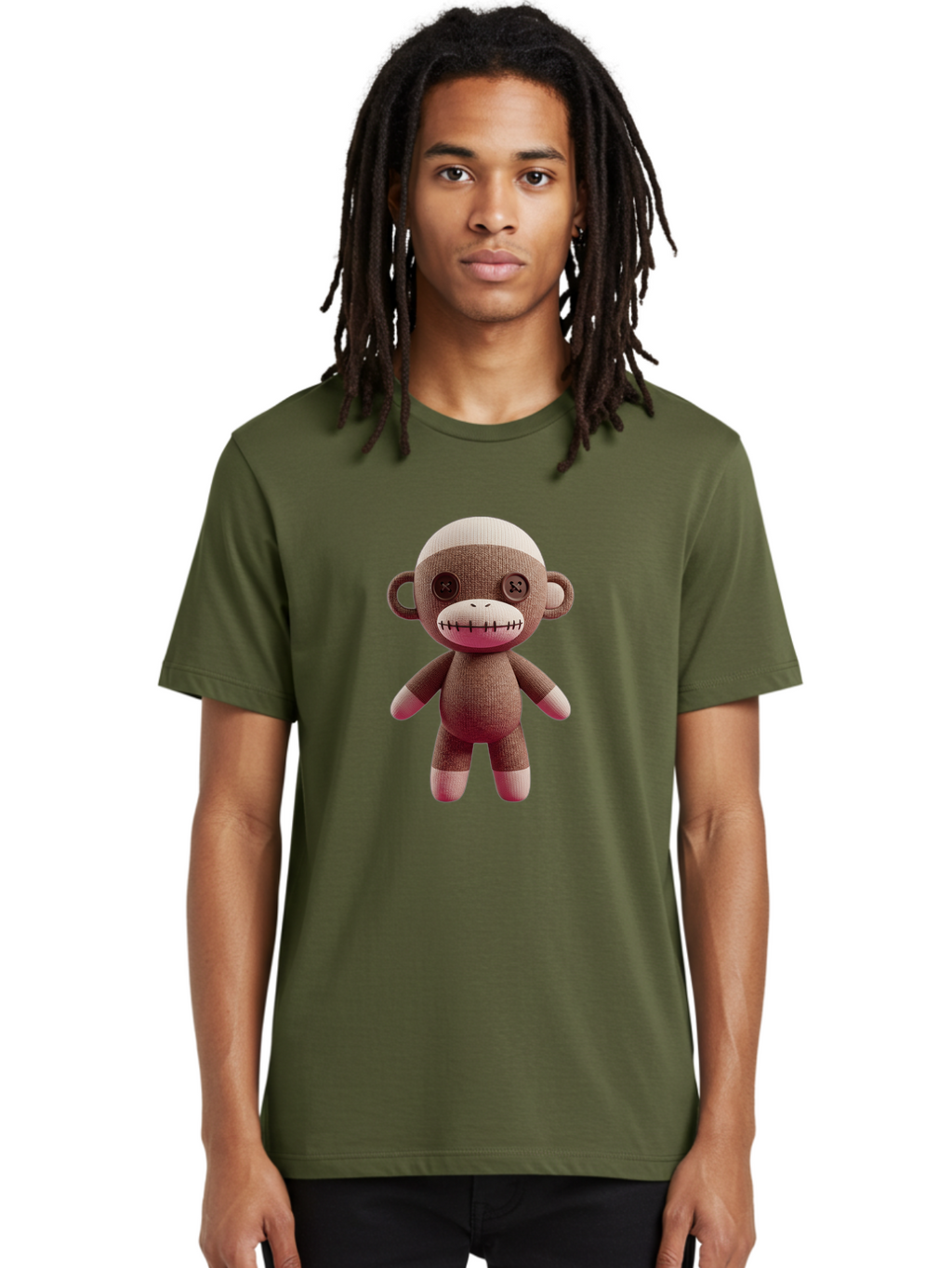 Stuffed-Monkey-Toy Men'S Graphic Tee, 100% Cotton, Comfortable Casual Summer Wear, Machine Washable, Vintage Camera, Old Camera, Antique Camera, Black Camera, Classic Photography, Photography Equipment, Nostalgic Device, Film Camera, Ban649