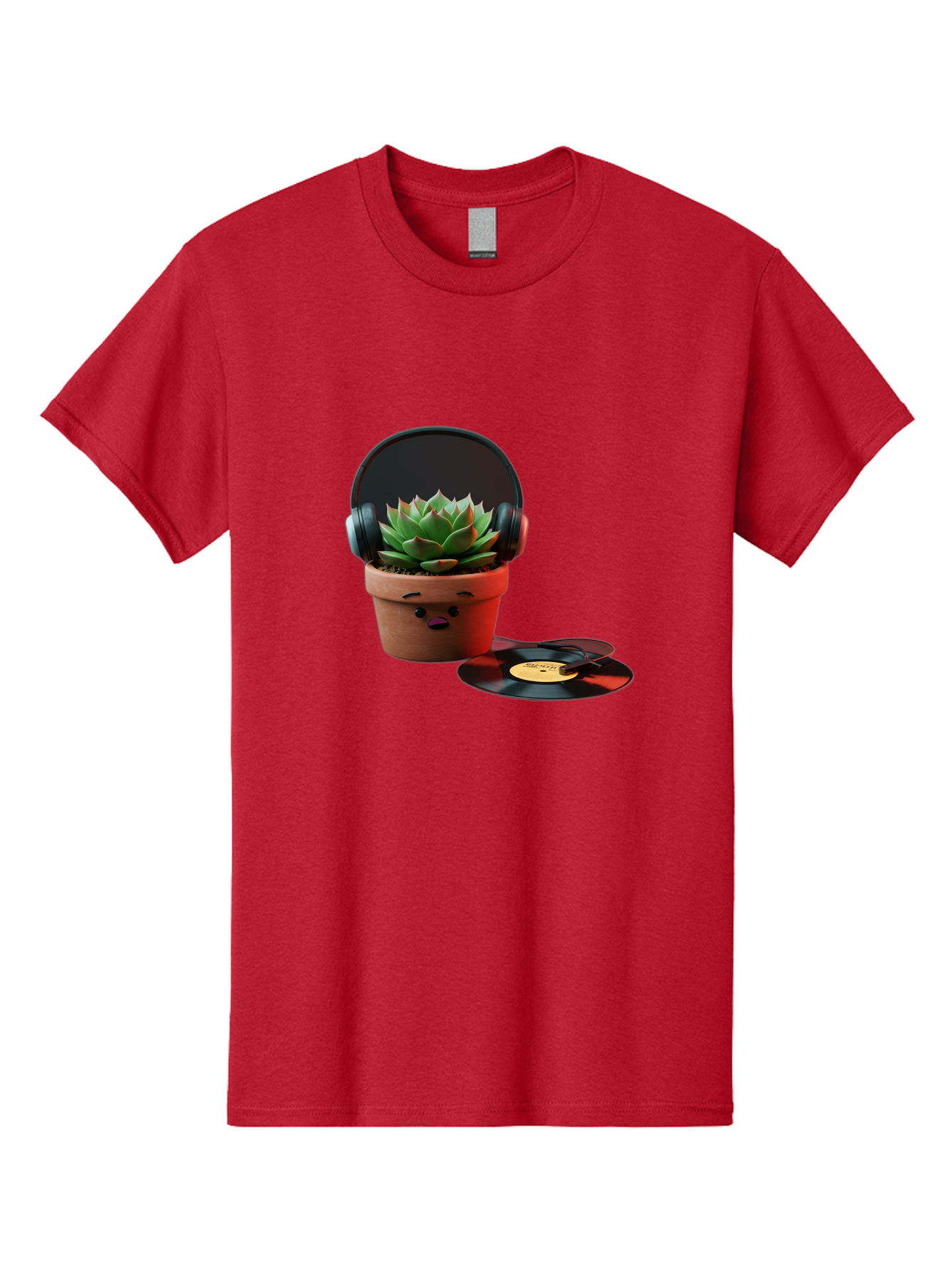Succulent-Headphones Men'S Graphic Tee, 100% Cotton, Comfortable Casual Summer Wear, Machine Washable, Vintage Camera, Old Camera, Antique Camera, Black Camera, Classic Photography, Photography Equipment, Nostalgic Device, Film Camera, Ban652