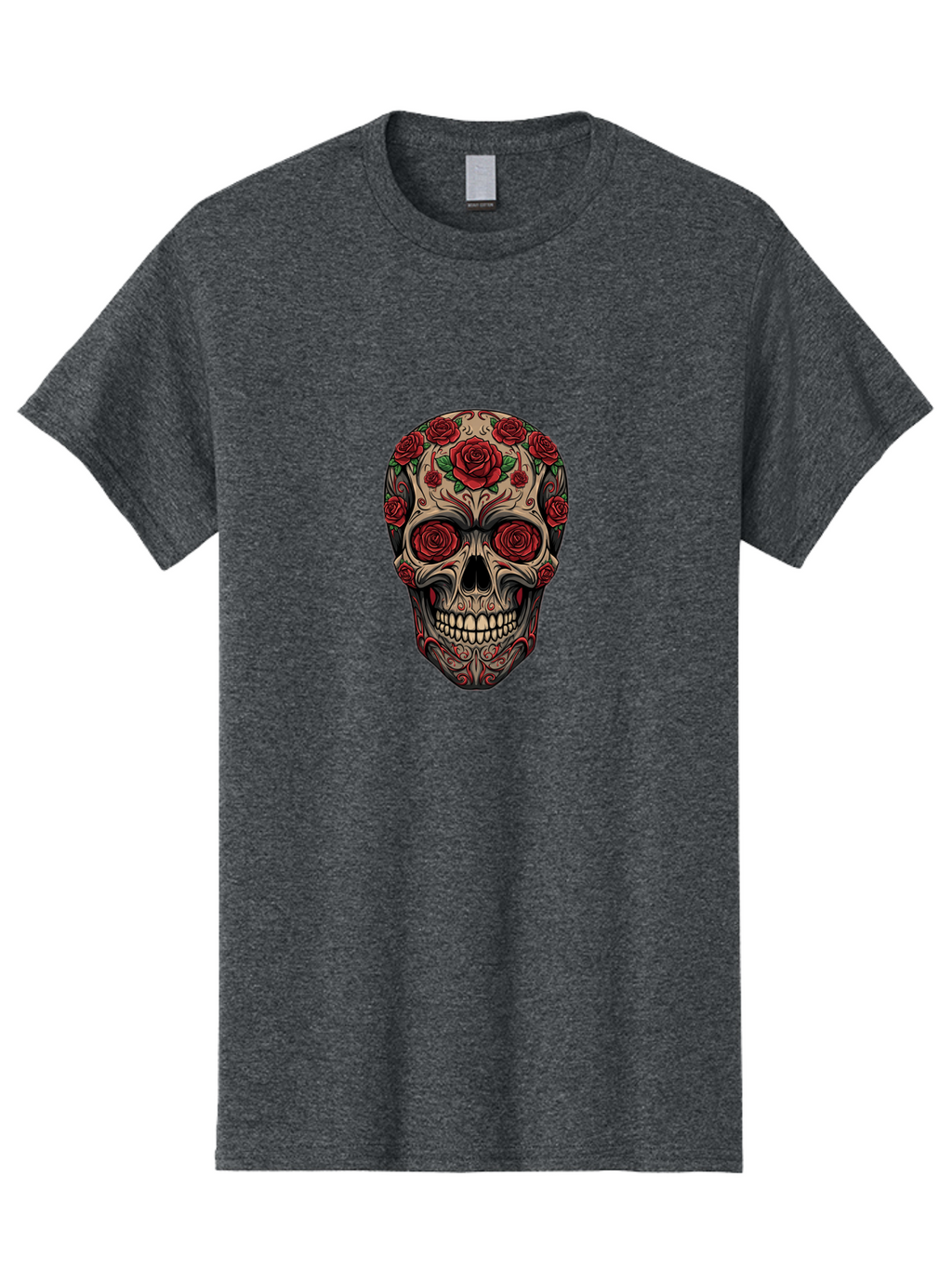 Sugar-Skull-1 Men'S Graphic Tee, 100% Cotton, Comfortable Casual Summer Wear, Machine Washable, Vintage Camera, Old Camera, Antique Camera, Black Camera, Classic Photography, Photography Equipment, Nostalgic Device, Film Camera, Camera Art Ban653