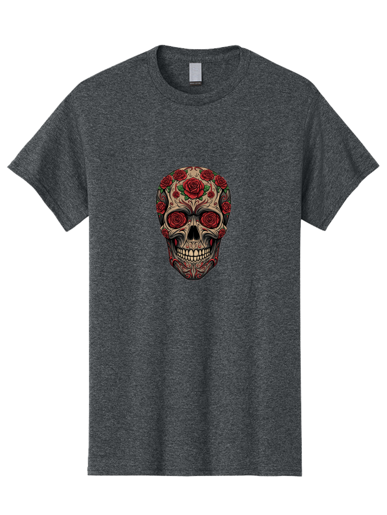 Sugar-Skull-1 Men'S Graphic Tee, 100% Cotton, Comfortable Casual Summer Wear, Machine Washable, Vintage Camera, Old Camera, Antique Camera, Black Camera, Classic Photography, Photography Equipment, Nostalgic Device, Film Camera, Camera Art Ban653