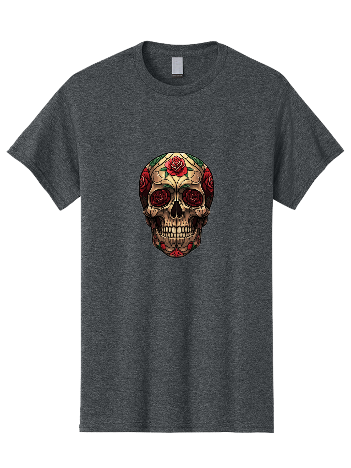 Sugar-Skull-2 Men'S Graphic Tee, 100% Cotton, Comfortable Casual Summer Wear, Machine Washable, Vintage Camera, Old Camera, Antique Camera, Black Camera, Classic Photography, Photography Equipment, Nostalgic Device, Film Camera, Camera Art Ban654