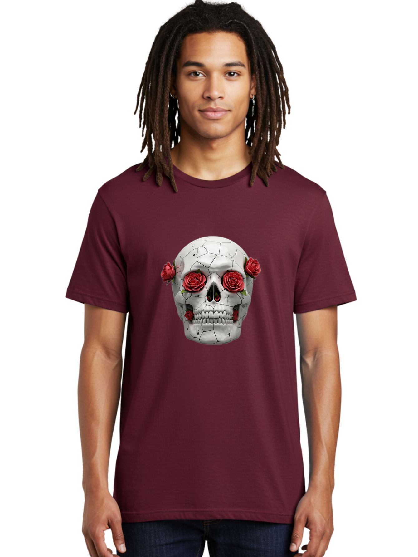 Sugar-Skull-3 Men'S Graphic Tee, 100% Cotton, Comfortable Casual Summer Wear, Machine Washable, Vintage Camera, Old Camera, Antique Camera, Black Camera, Classic Photography, Photography Equipment, Nostalgic Device, Film Camera, Camera Art Ban655