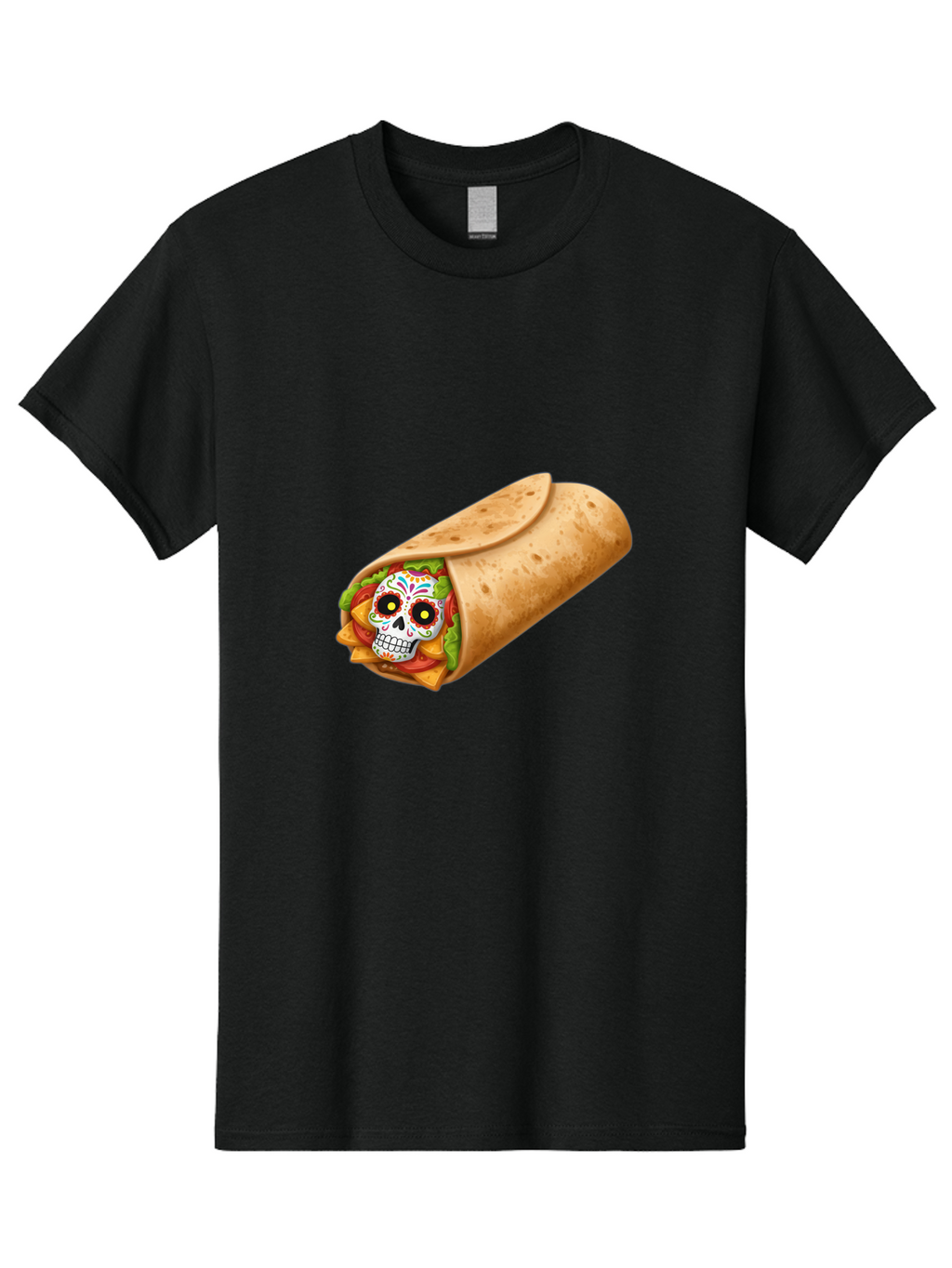 Sugar-Skull-Burrito Men'S Graphic Tee, 100% Cotton, Comfortable Casual Summer Wear, Machine Washable, Vintage Camera, Old Camera, Antique Camera, Black Camera, Classic Photography, Photography Equipment, Nostalgic Device, Film Camera, Ban656