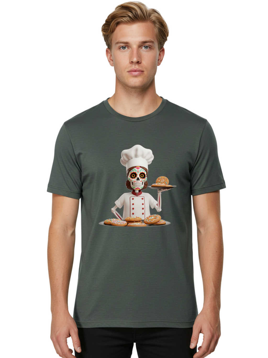 Sugar-Skull-Chef Men'S Graphic Tee, 100% Cotton, Comfortable Casual Summer Wear, Machine Washable, Vintage Camera, Old Camera, Antique Camera, Black Camera, Classic Photography, Photography Equipment, Nostalgic Device, Film Camera, Camera Art Ban657