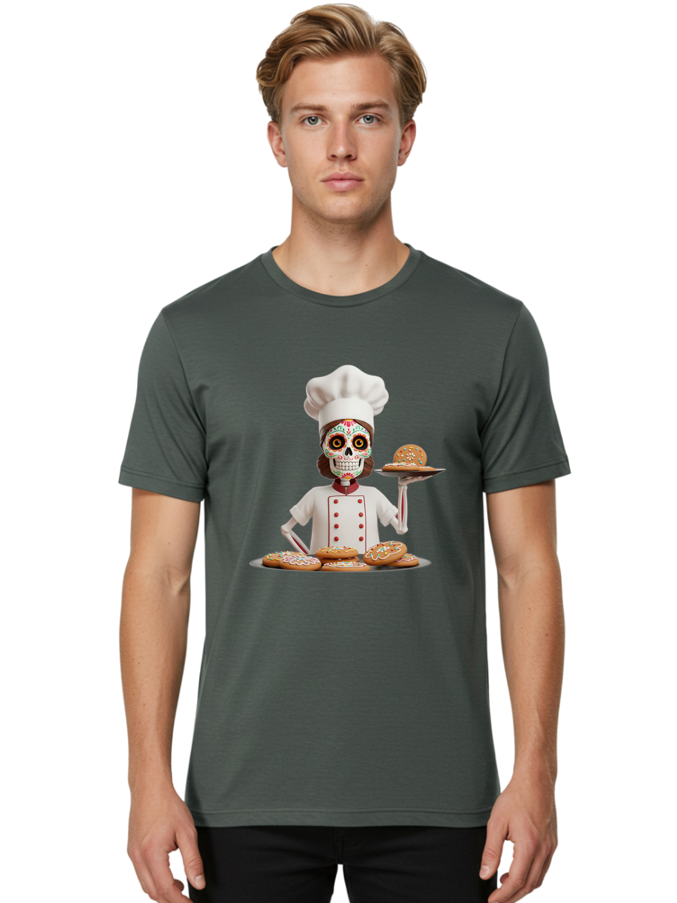 Sugar-Skull-Chef Men'S Graphic Tee, 100% Cotton, Comfortable Casual Summer Wear, Machine Washable, Vintage Camera, Old Camera, Antique Camera, Black Camera, Classic Photography, Photography Equipment, Nostalgic Device, Film Camera, Camera Art Ban657