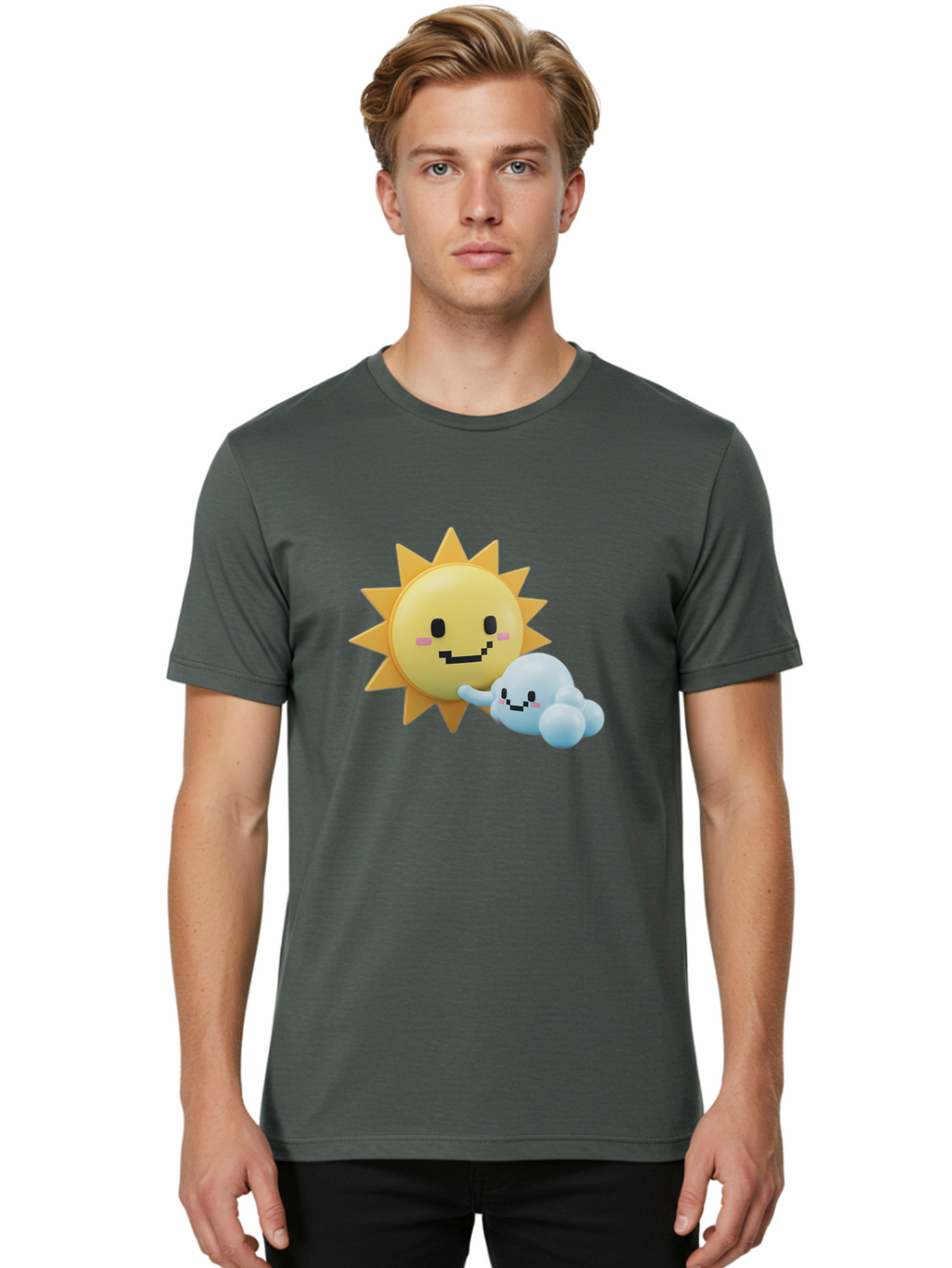 Sun-And-Cloud Men'S Graphic Tee, 100% Cotton, Comfortable Casual Summer Wear, Machine Washable, Vintage Camera, Old Camera, Antique Camera, Black Camera, Classic Photography, Photography Equipment, Nostalgic Device, Film Camera, Camera Art Ban666