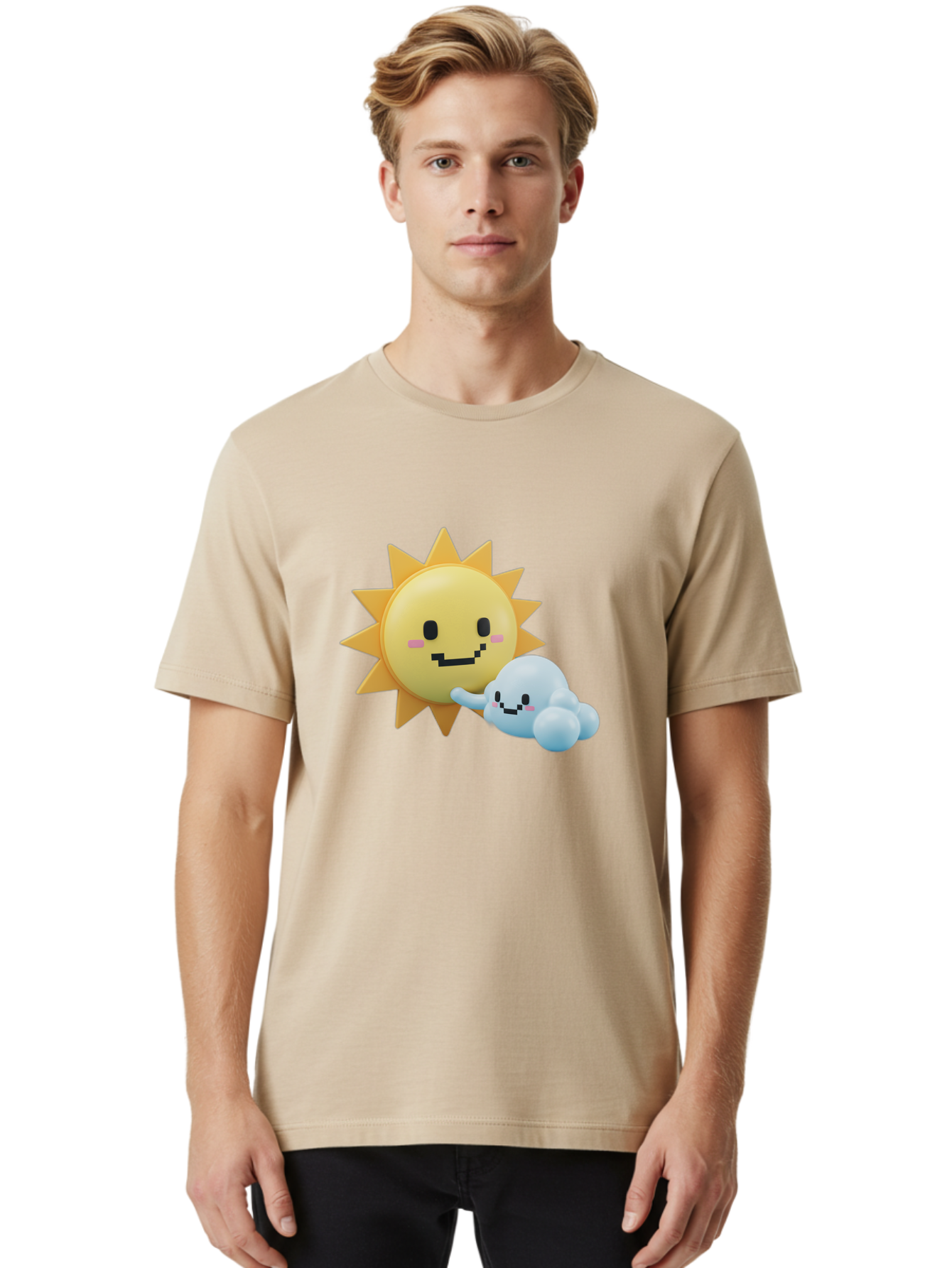Sun-And-Cloud Men'S Graphic Tee, 100% Cotton, Comfortable Casual Summer Wear, Machine Washable, Vintage Camera, Old Camera, Antique Camera, Black Camera, Classic Photography, Photography Equipment, Nostalgic Device, Film Camera, Camera Art Ban666