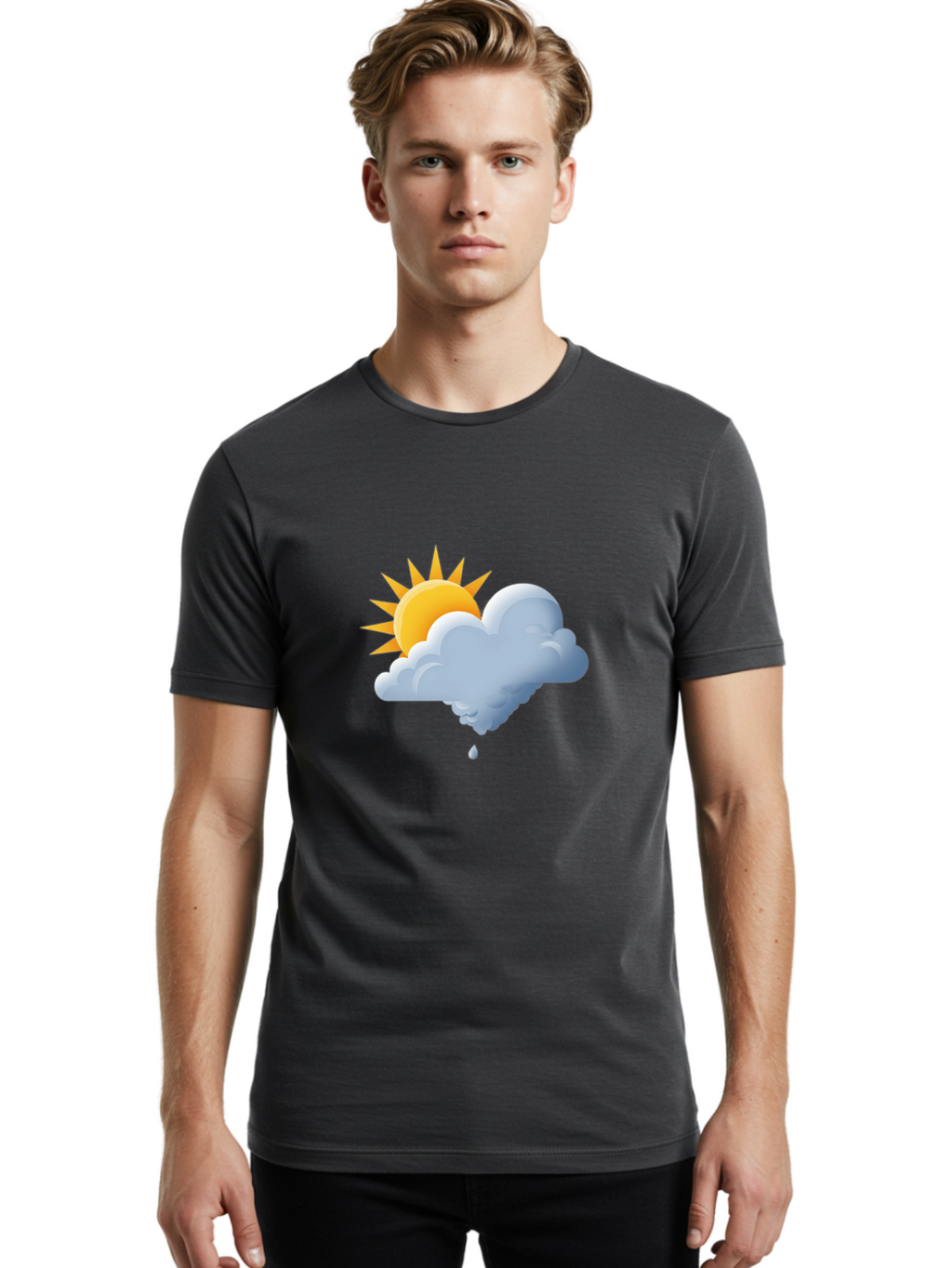 Sun-Behind-Cloud Men'S Graphic Tee, 100% Cotton, Comfortable Casual Summer Wear, Machine Washable, Vintage Camera, Old Camera, Antique Camera, Black Camera, Classic Photography, Photography Equipment, Nostalgic Device, Film Camera, Camera Art Ban667