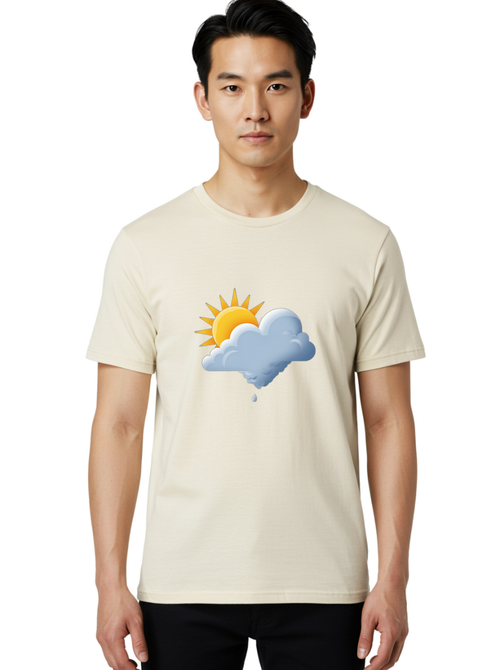 Sun-Behind-Cloud Men'S Graphic Tee, 100% Cotton, Comfortable Casual Summer Wear, Machine Washable, Vintage Camera, Old Camera, Antique Camera, Black Camera, Classic Photography, Photography Equipment, Nostalgic Device, Film Camera, Camera Art Ban667