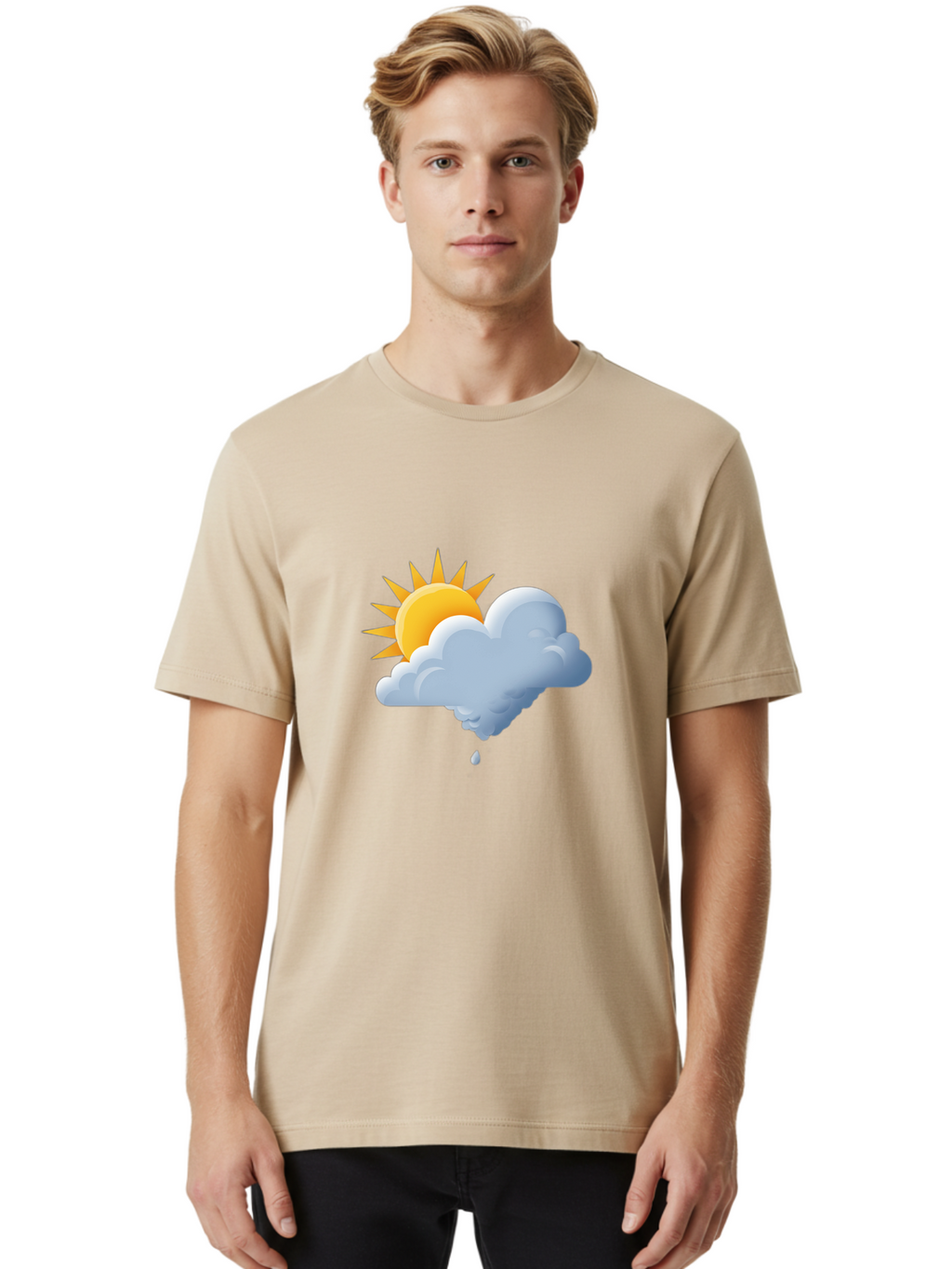 Sun-Behind-Cloud Men'S Graphic Tee, 100% Cotton, Comfortable Casual Summer Wear, Machine Washable, Vintage Camera, Old Camera, Antique Camera, Black Camera, Classic Photography, Photography Equipment, Nostalgic Device, Film Camera, Camera Art Ban667