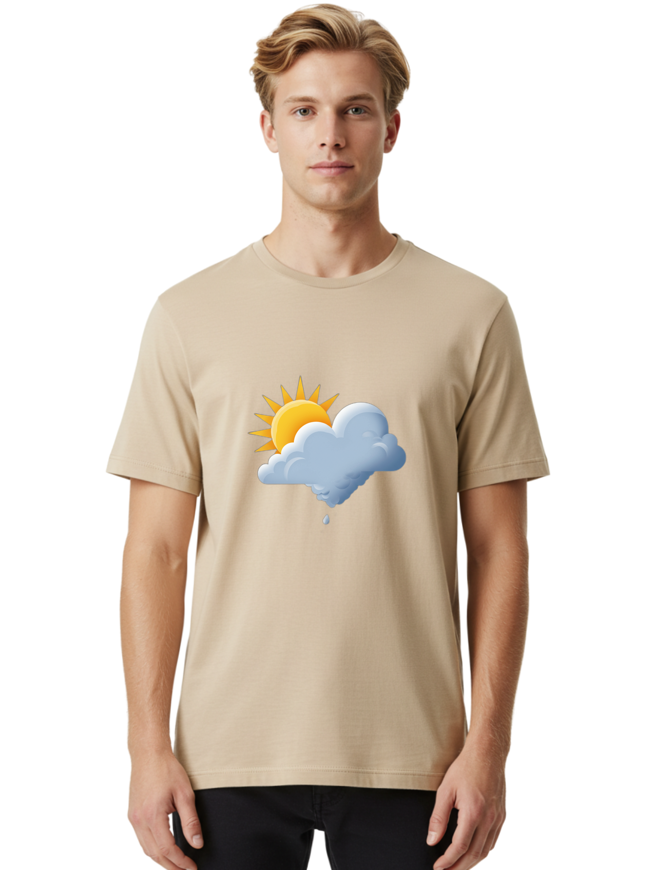 Sun-Behind-Cloud Men'S Graphic Tee, 100% Cotton, Comfortable Casual Summer Wear, Machine Washable, Vintage Camera, Old Camera, Antique Camera, Black Camera, Classic Photography, Photography Equipment, Nostalgic Device, Film Camera, Camera Art Ban667