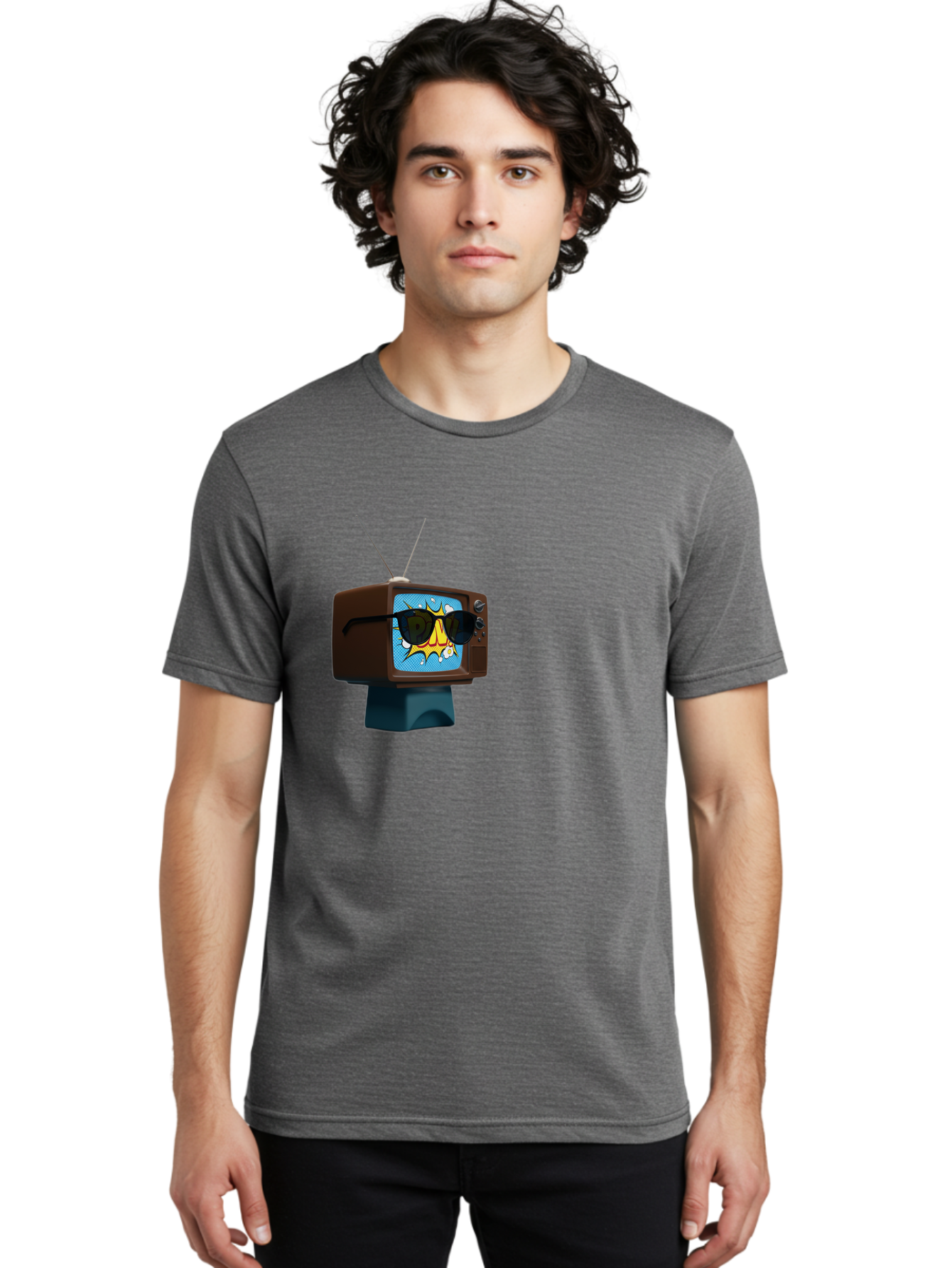 Sun-Glasses-Tv Men'S Graphic Tee, 100% Cotton, Comfortable Casual Summer Wear, Machine Washable, Vintage Camera, Old Camera, Antique Camera, Black Camera, Classic Photography, Photography Equipment, Nostalgic Device, Film Camera, Camera Art Ban669