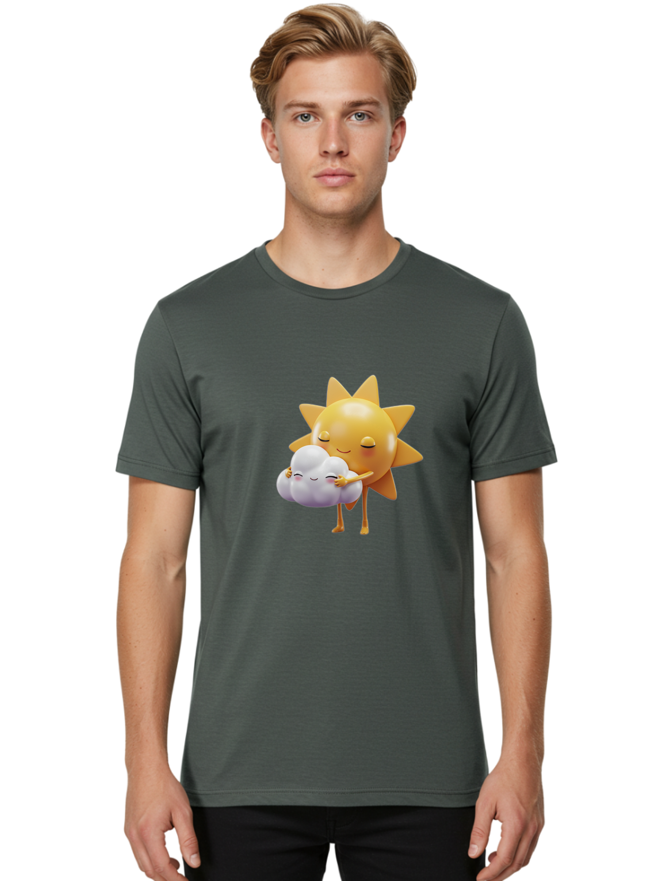 Sun-Hugging-Cloud-1 Men'S Graphic Tee, 100% Cotton, Comfortable Casual Summer Wear, Machine Washable, Vintage Camera, Old Camera, Antique Camera, Black Camera, Classic Photography, Photography Equipment, Nostalgic Device, Film Camera, Ban670