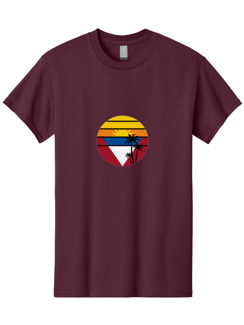 Sunset-Circle Men'S Graphic Tee, 100% Cotton, Comfortable Casual Summer Wear, Machine Washable, Vintage Camera, Old Camera, Antique Camera, Black Camera, Classic Photography, Photography Equipment, Nostalgic Device, Film Camera, Camera Art Ban675