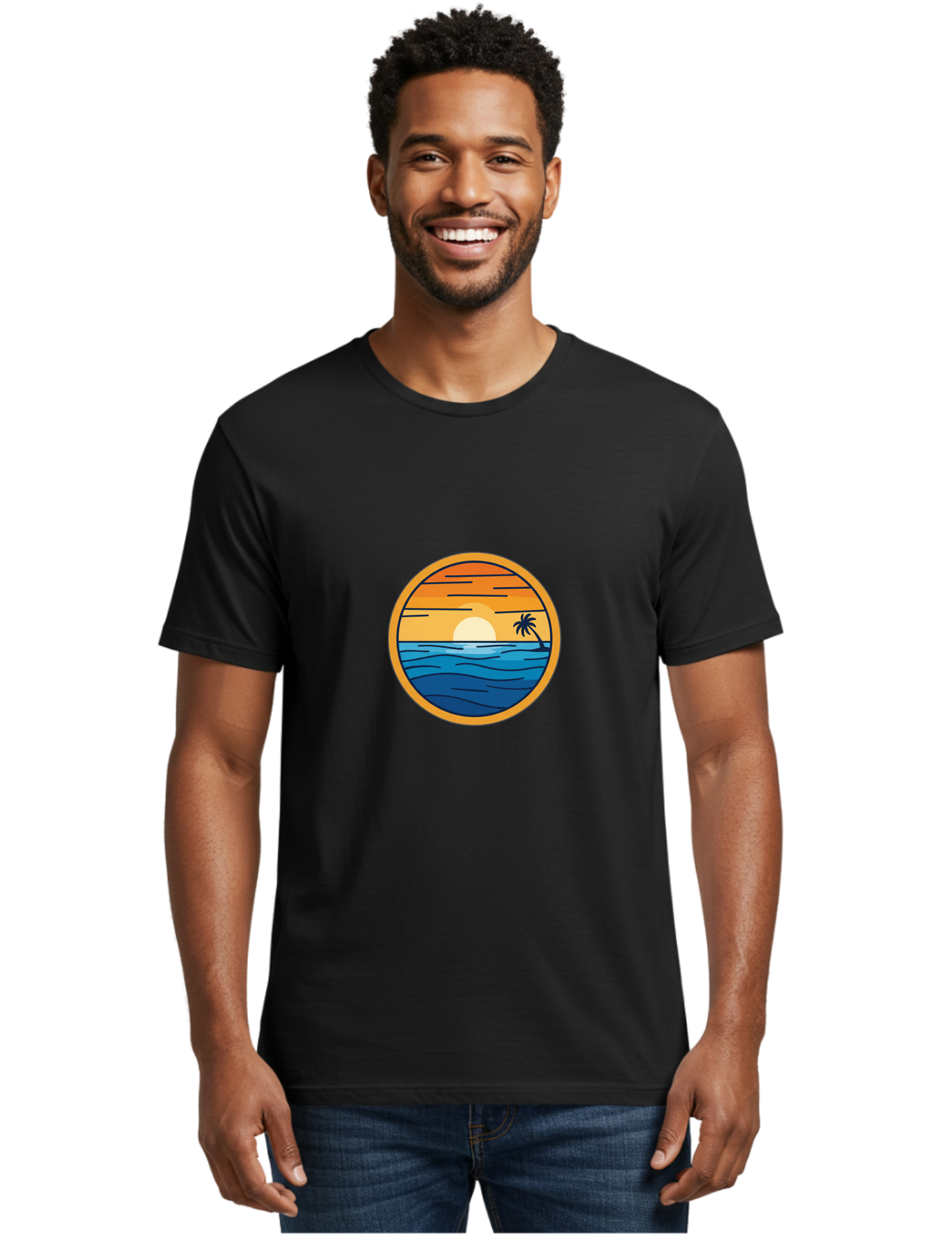 Sunset Men'S Graphic Tee, 100% Cotton, Comfortable Casual Summer Wear, Machine Washable, Vintage Camera, Old Camera, Antique Camera, Black Camera, Classic Photography, Photography Equipment, Nostalgic Device, Film Camera, Camera Art Ban676